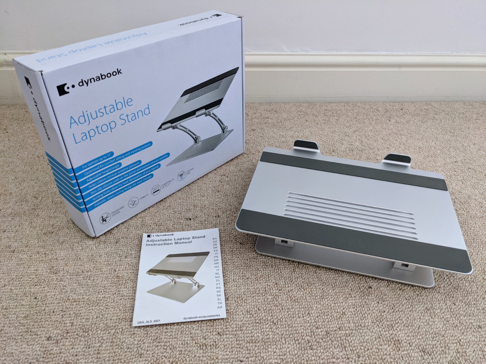 Dynabook PS0106EA1STA Supporto Laptop Alluminio 17" Silver