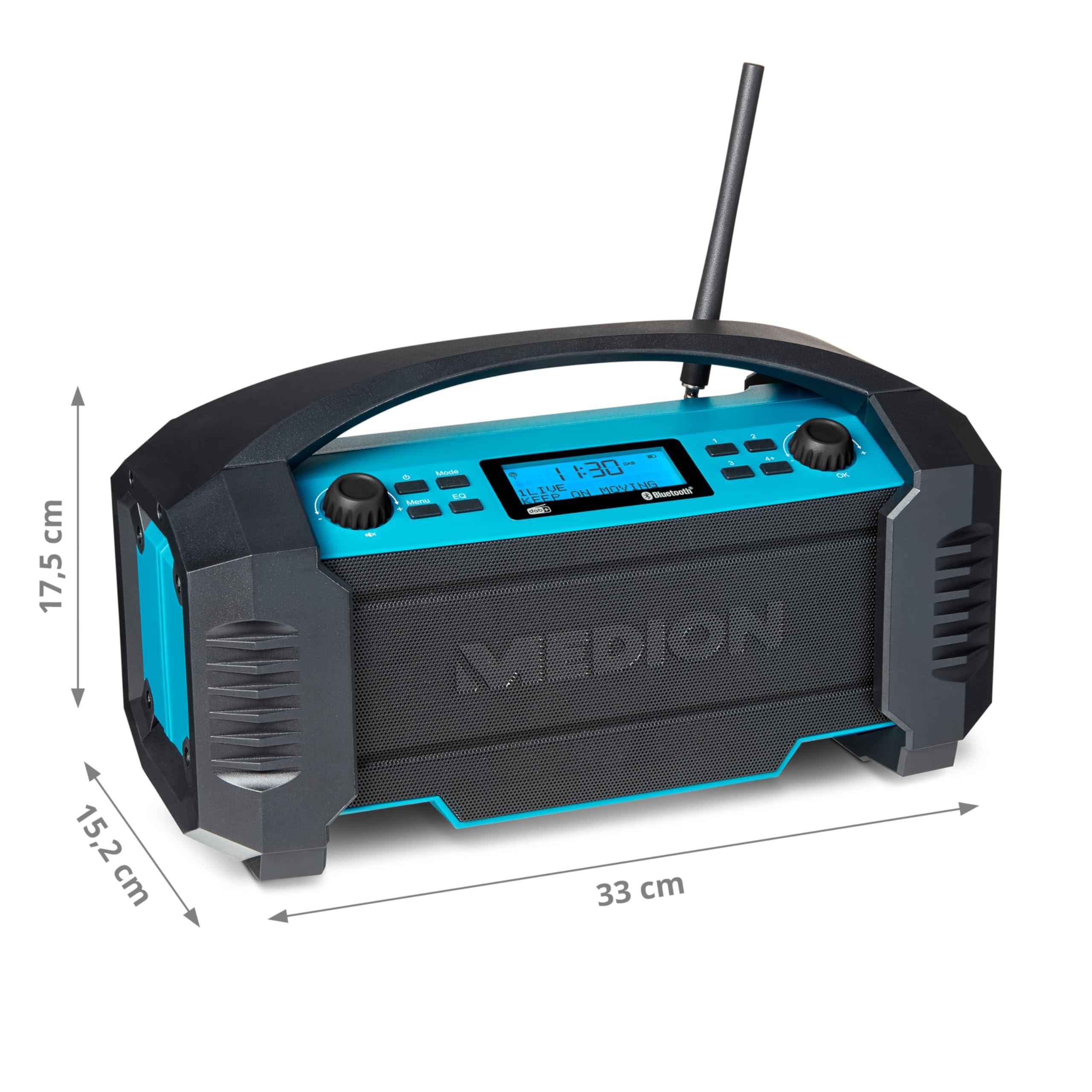 Medion Life E66050 radio da cantiere DAB+ Bluetooth IP54