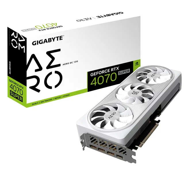 GIGABYTE AERO RTX 4070 SUPER AERO OC scheda video 12GB GDDR6X