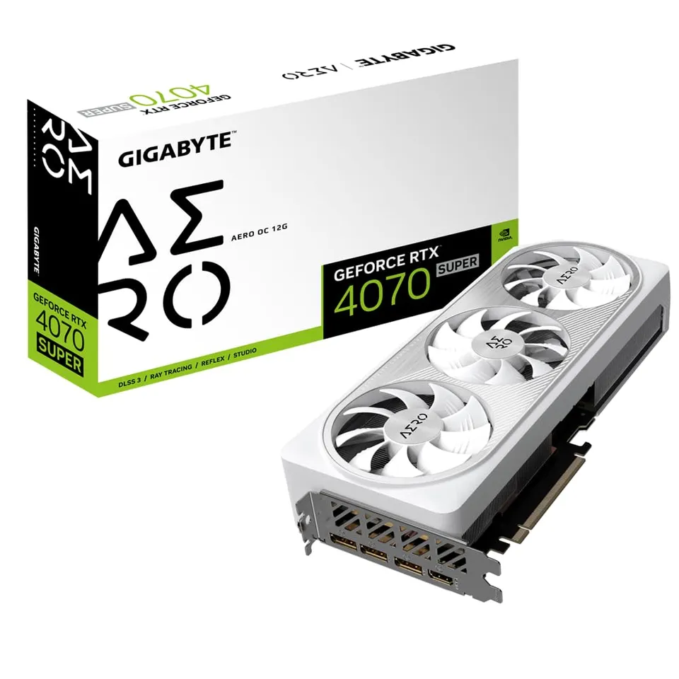 GIGABYTE AERO RTX 4070 SUPER AERO OC scheda video 12GB GDDR6X