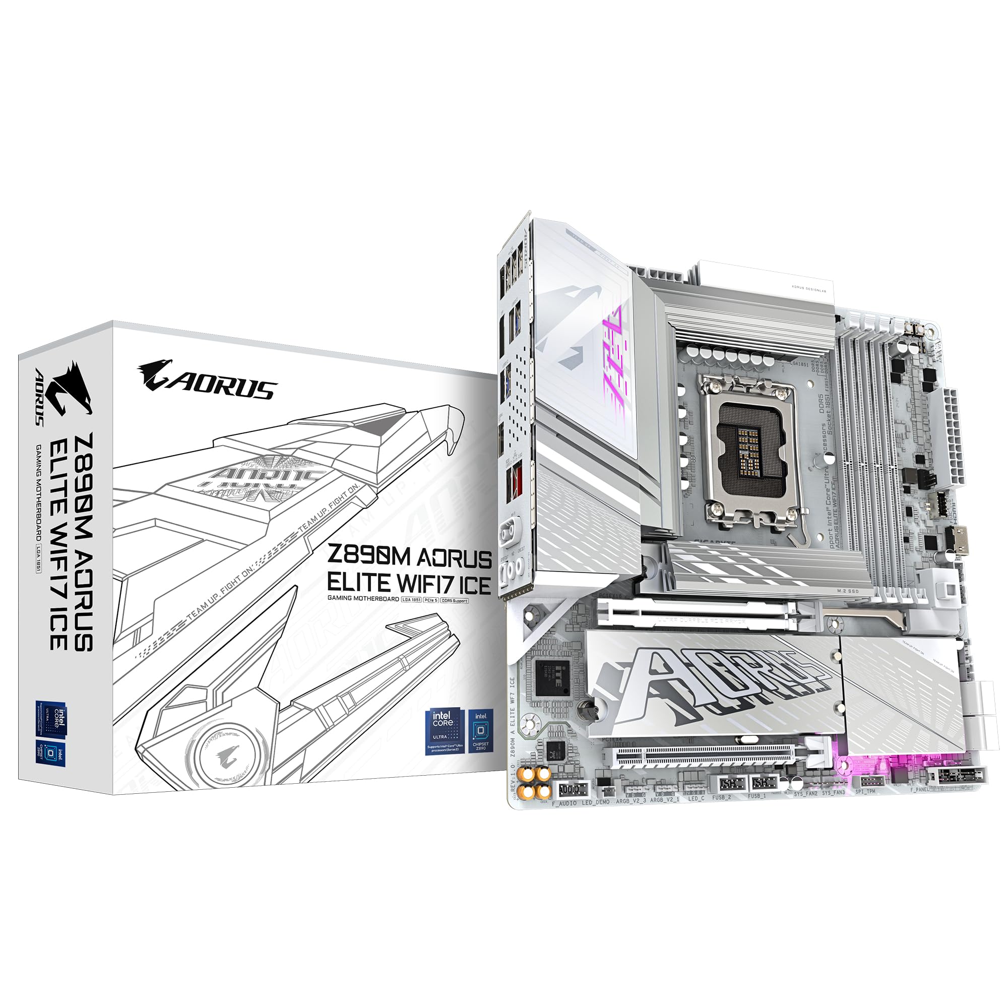 Gigabyte AORUS Z890M ELITE WIFI7 ICE scheda madre LGA1851 DDR5