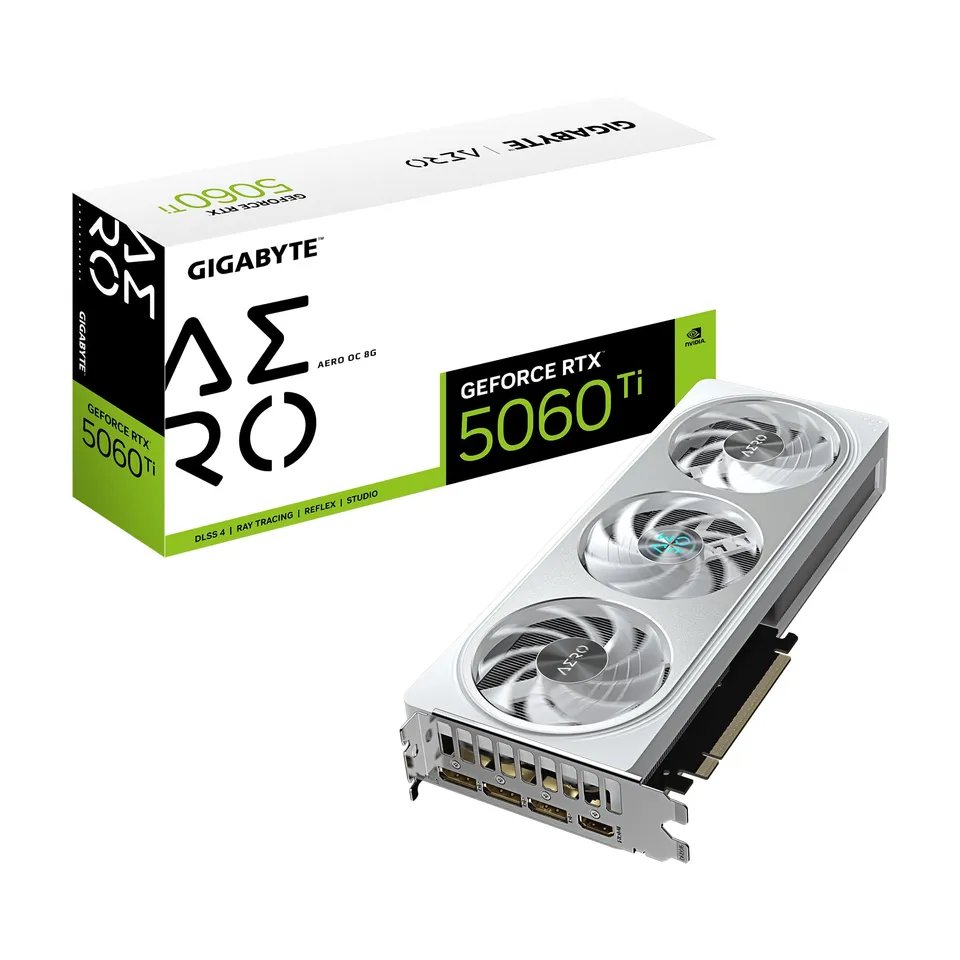 GIGABYTE AERO RTX 5060 Ti OC 8G scheda video 8 GB GDDR7 FH/FL