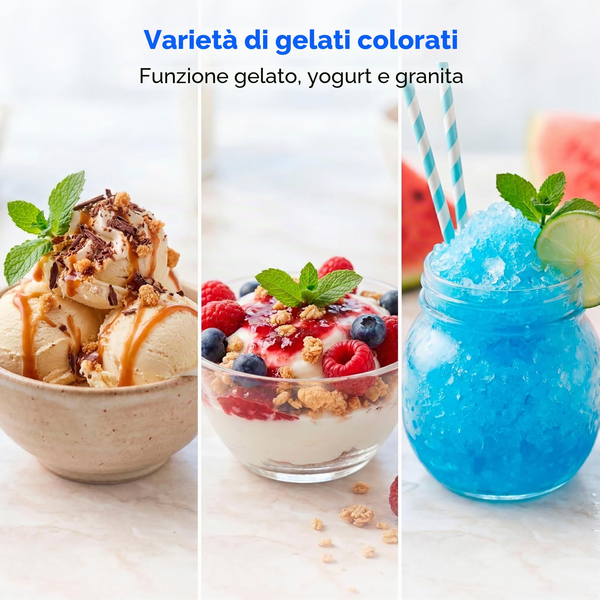 MEDION Gelatiera con Compressore 1,5 L per Yogurt