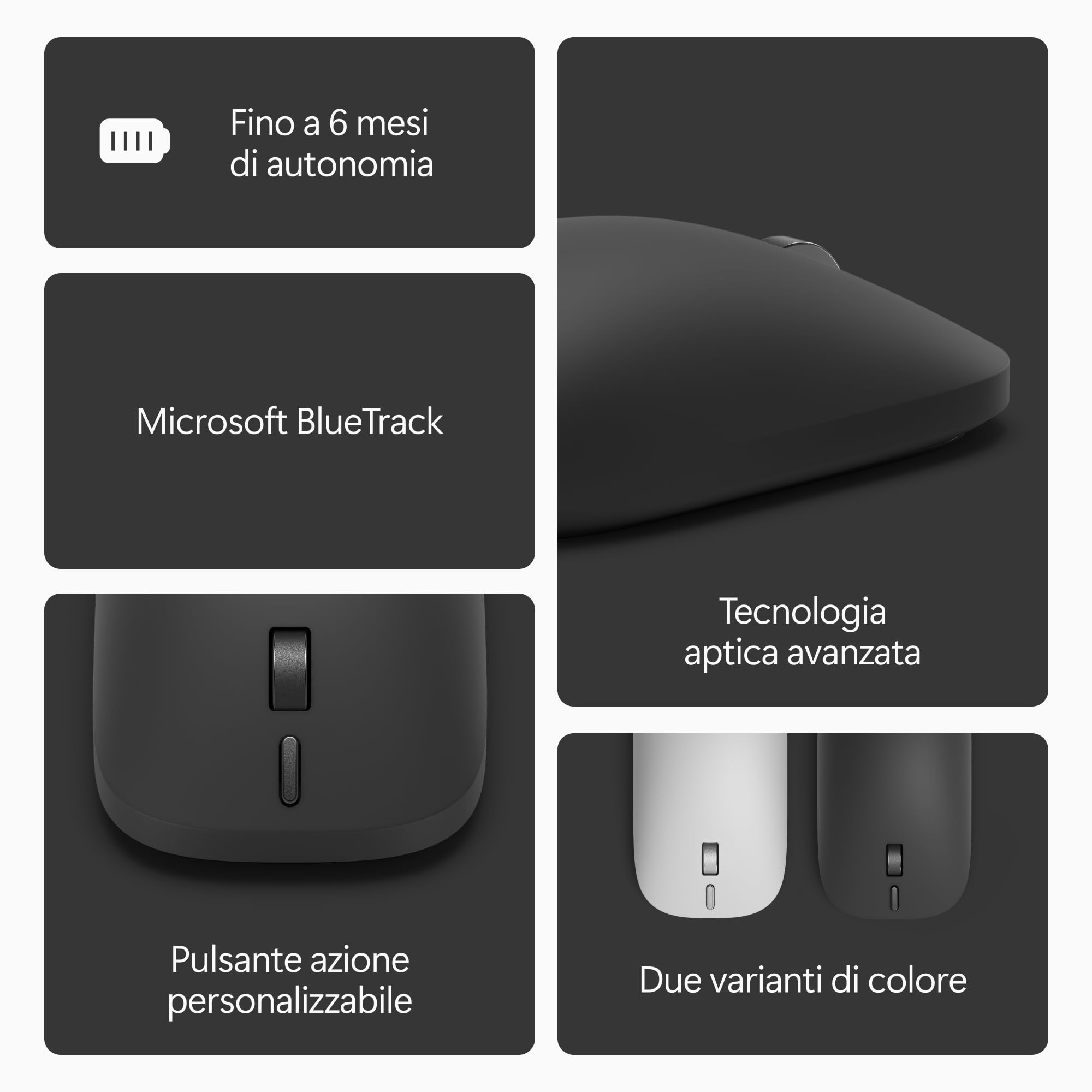 Microsoft Surface Mouse 2 Bluetooth nero