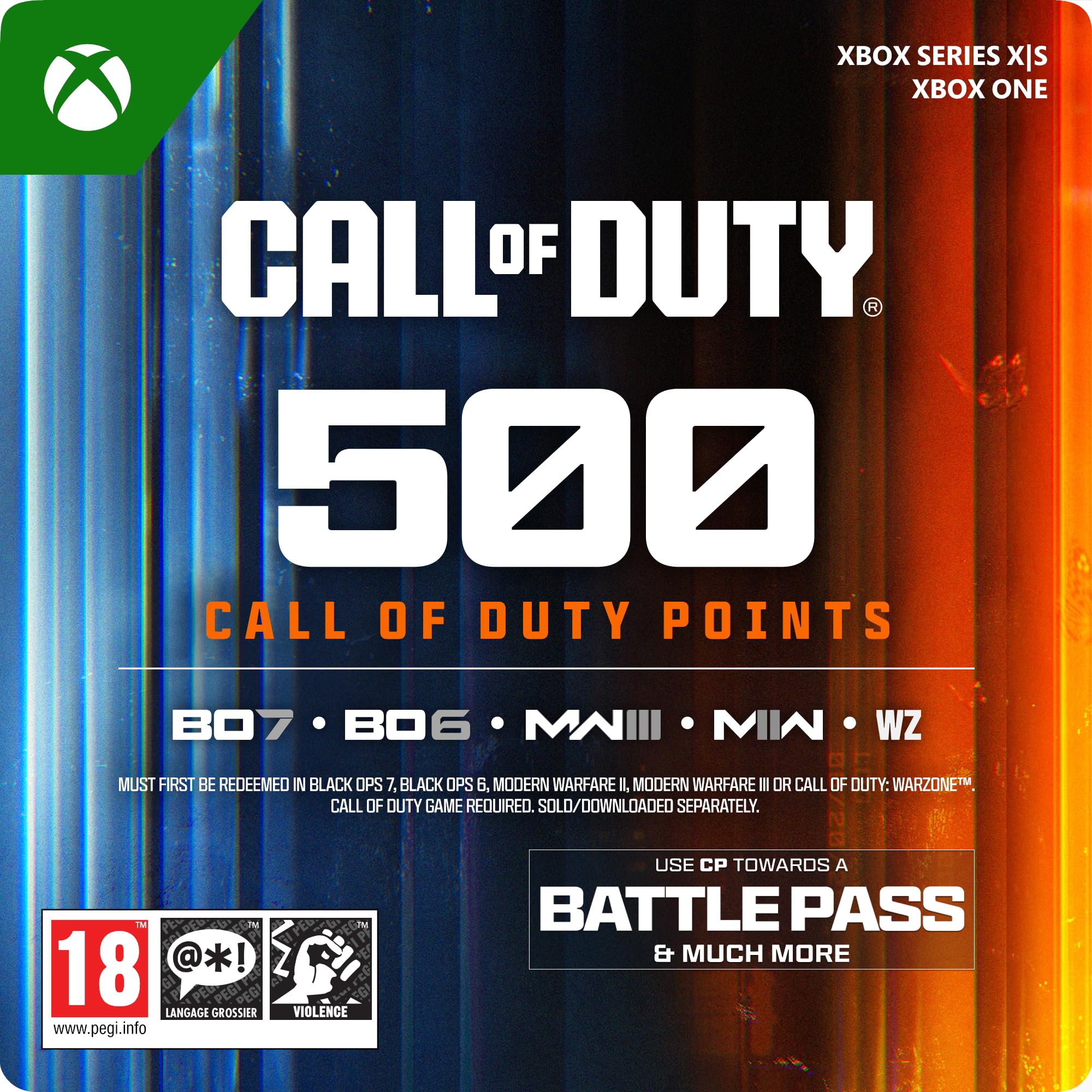 Call of Duty 500 Points Xbox codice download Warzone