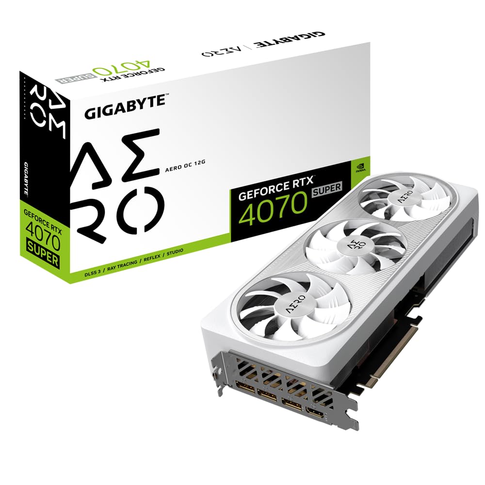 GIGABYTE AERO RTX 4070 SUPER AERO OC scheda video 12GB GDDR6X