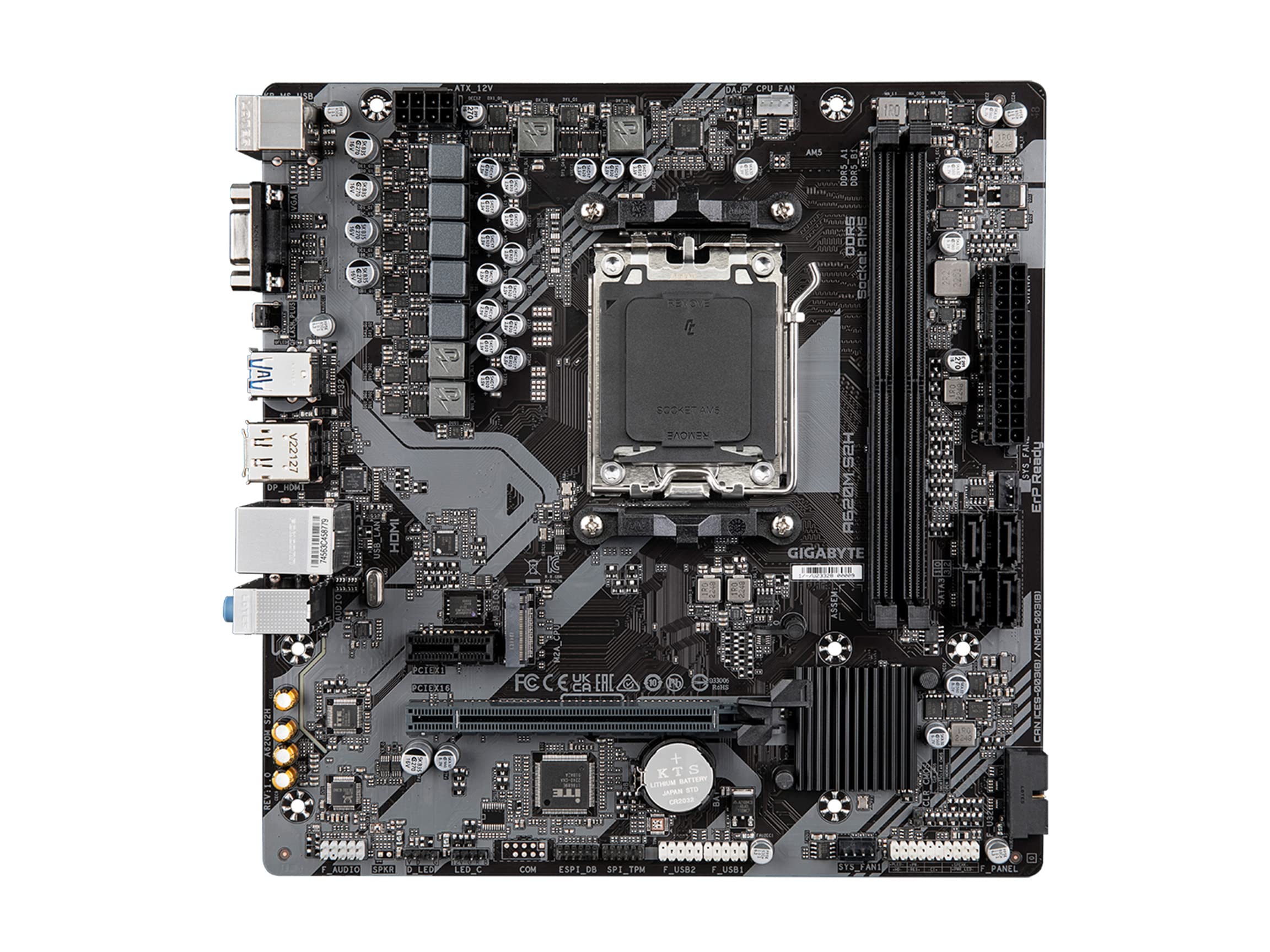 GIGABYTE A620M S2H Scheda Madre AM5 DDR5