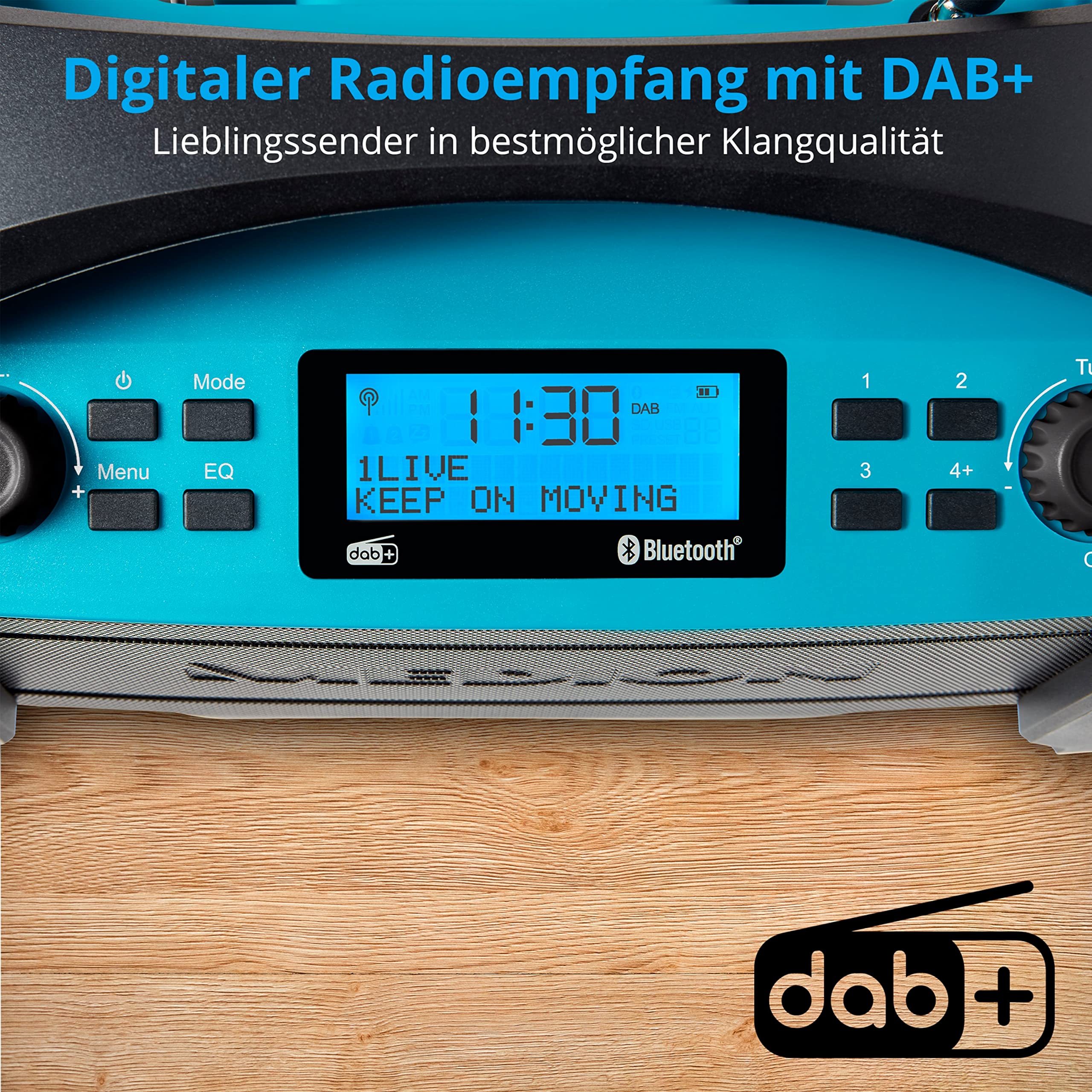 Medion Life E66050 radio da cantiere DAB+ Bluetooth IP54