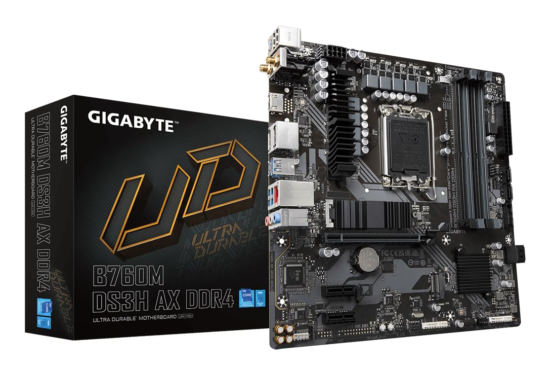 Gigabyte B760M DS3H AX scheda madre LGA1700 DDR4 Wi-Fi 6E