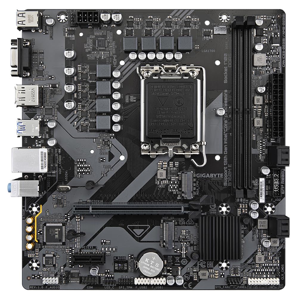 GIGABYTE B760M E scheda madre LGA1700 DDR5 micro-ATX