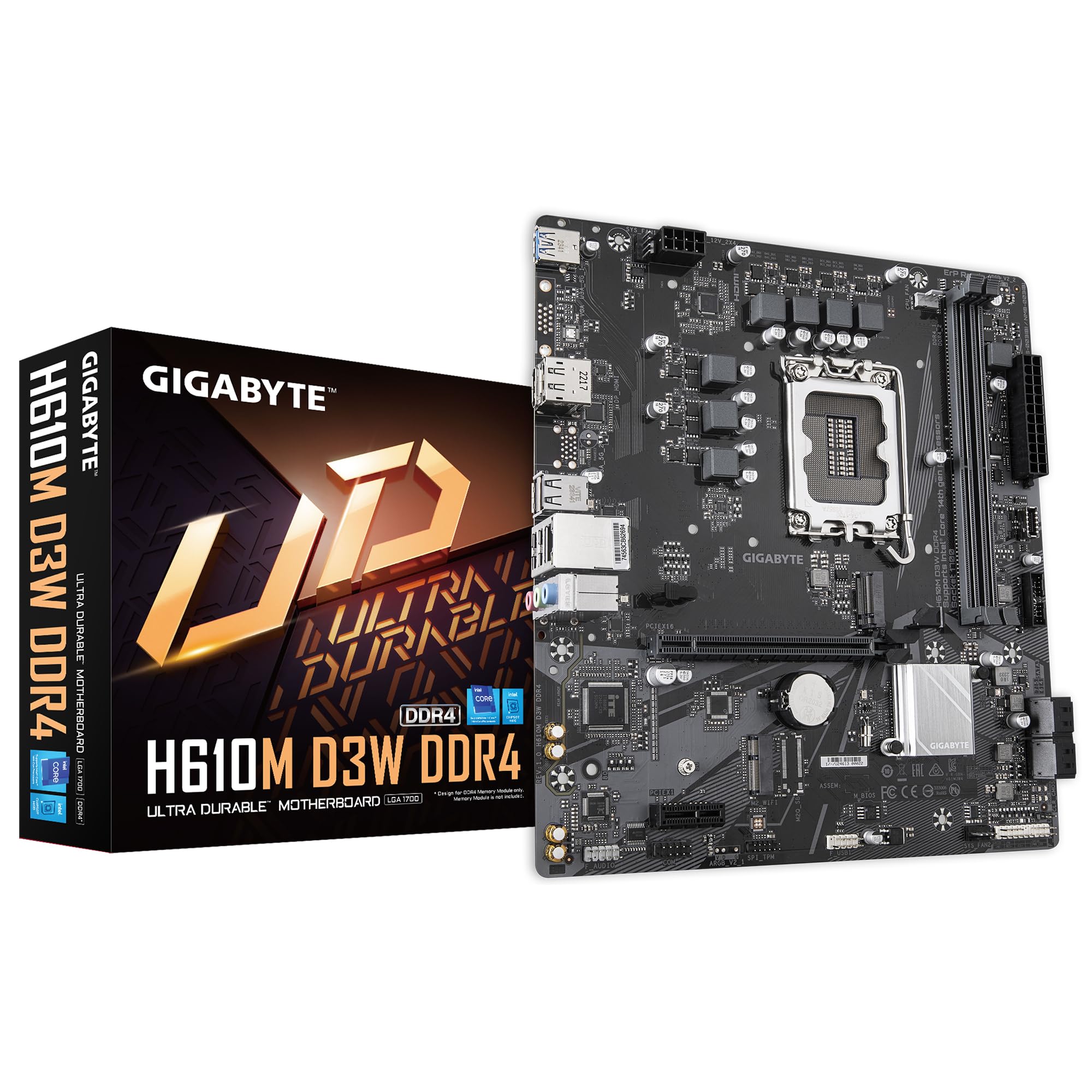 GIGABYTE H610M D3W scheda madre DDR4 LGA1700 PCIe M.2