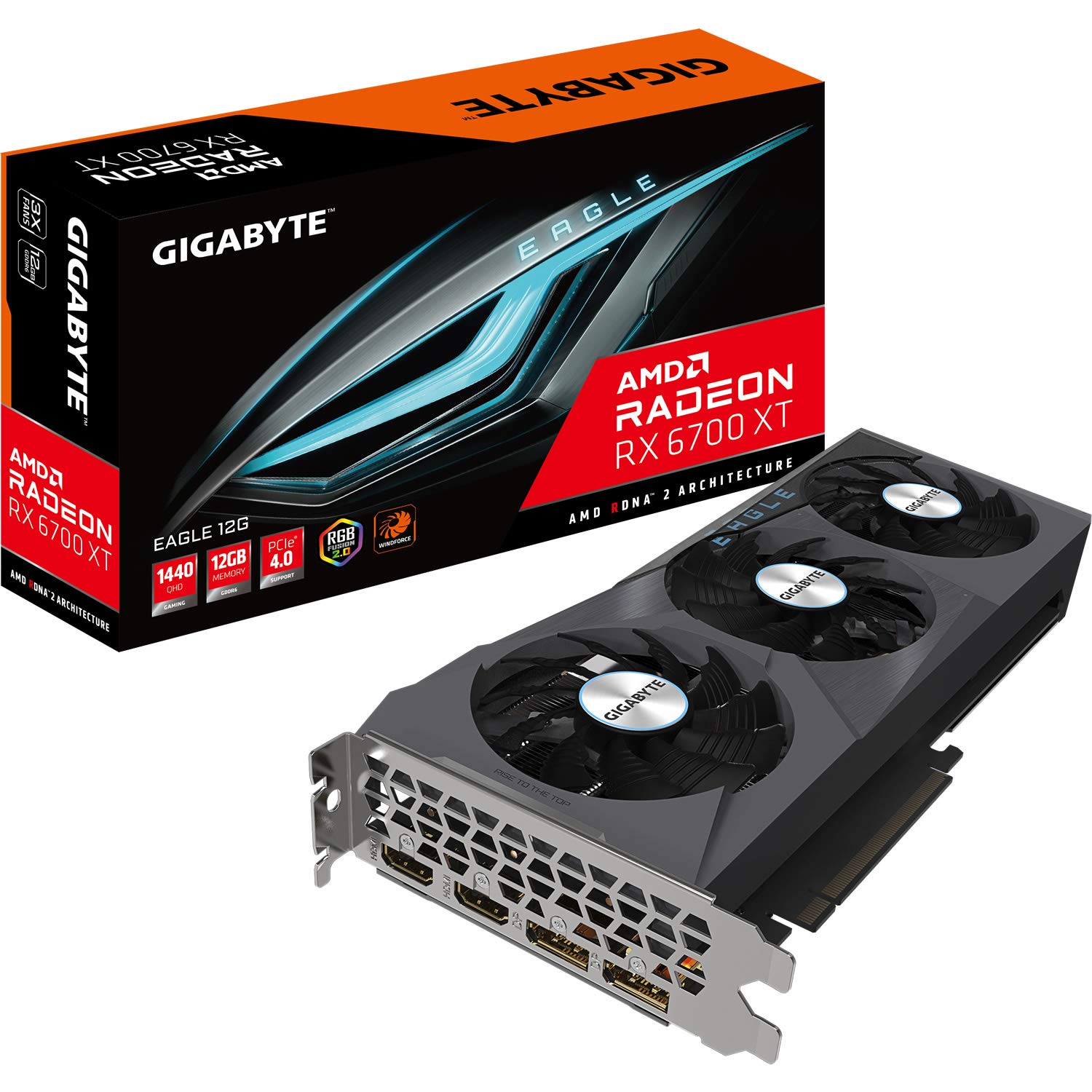 GIGABYTE EAGLE RX 6700 XT GV-R67XTEAGLE-12GD scheda video 12GB