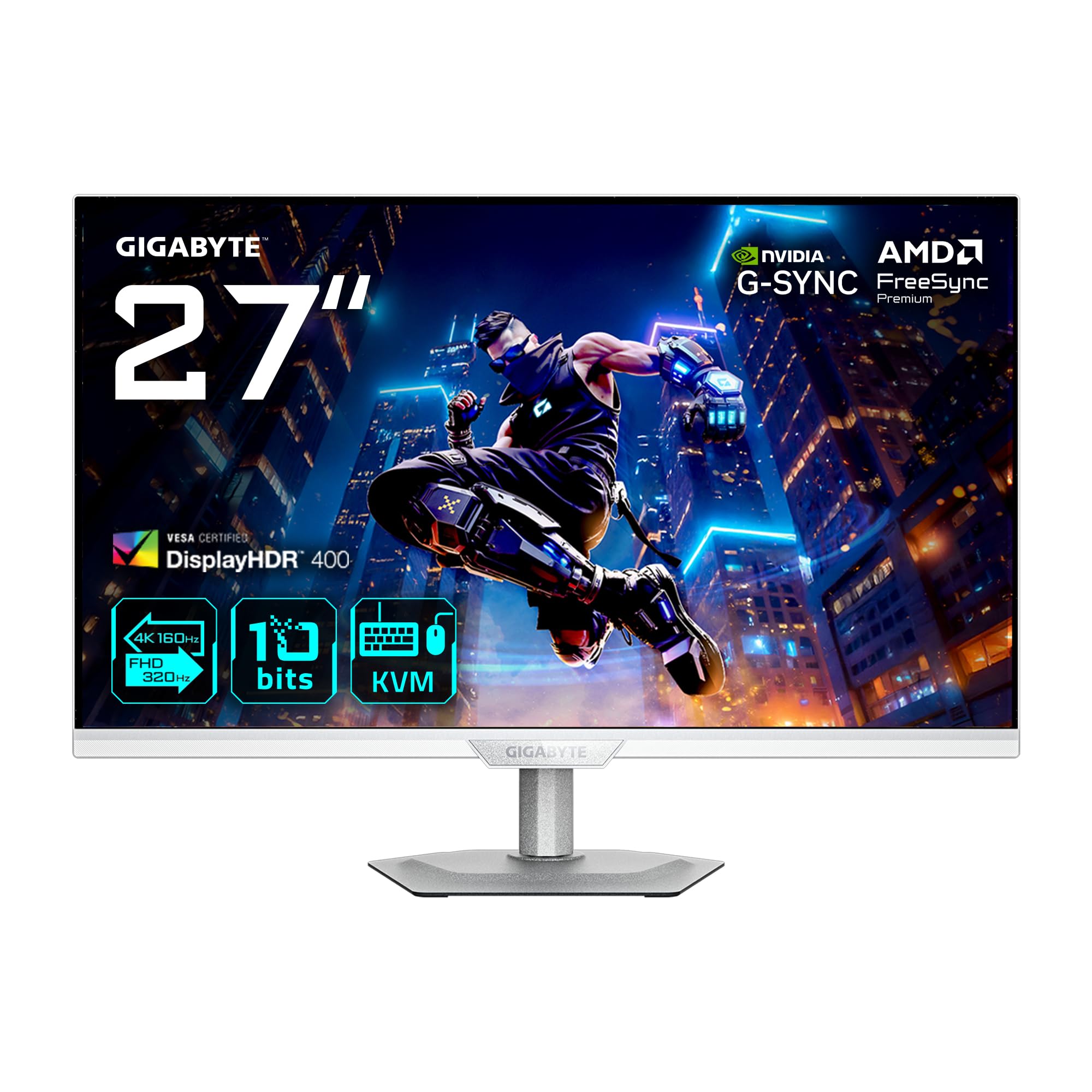 GIGABYTE M27UP ICE Monitor Gaming 27" 4K 160Hz