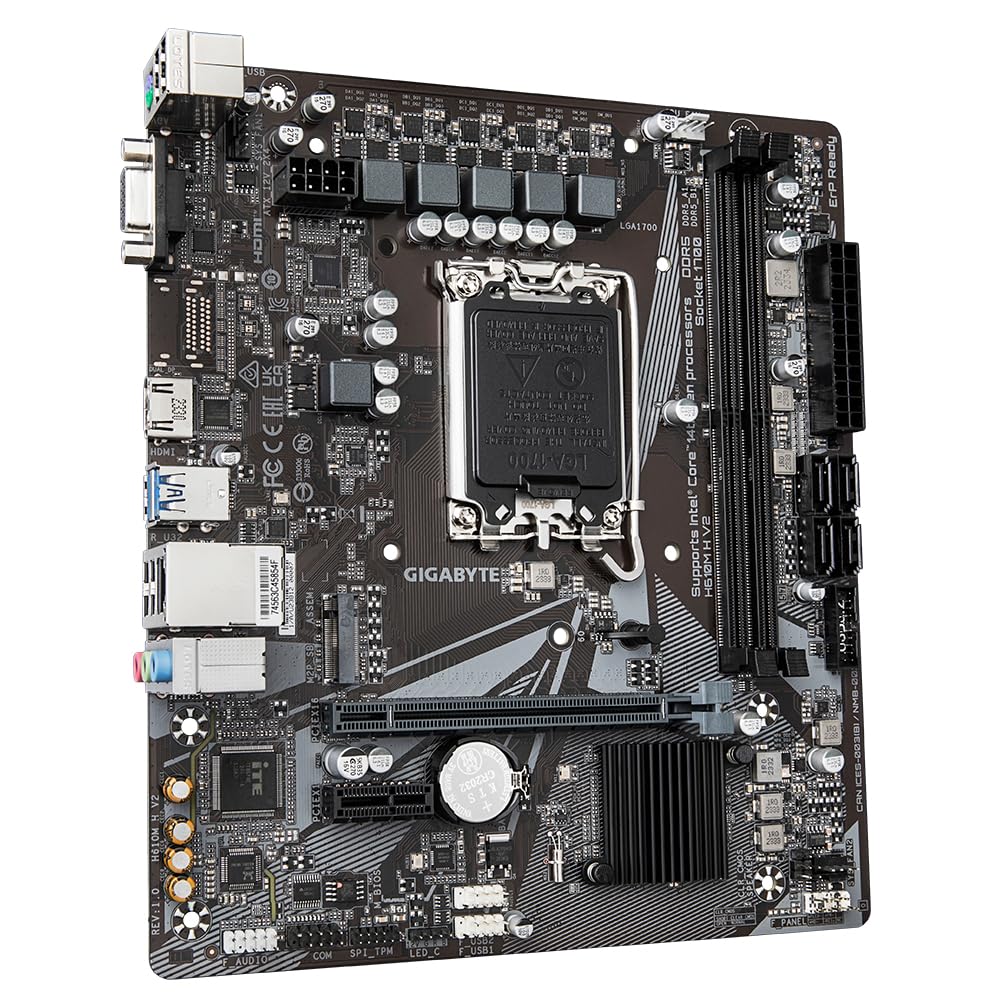 Gigabyte H610M H V2 Scheda Madre LGA 1700 DDR5 Micro ATX