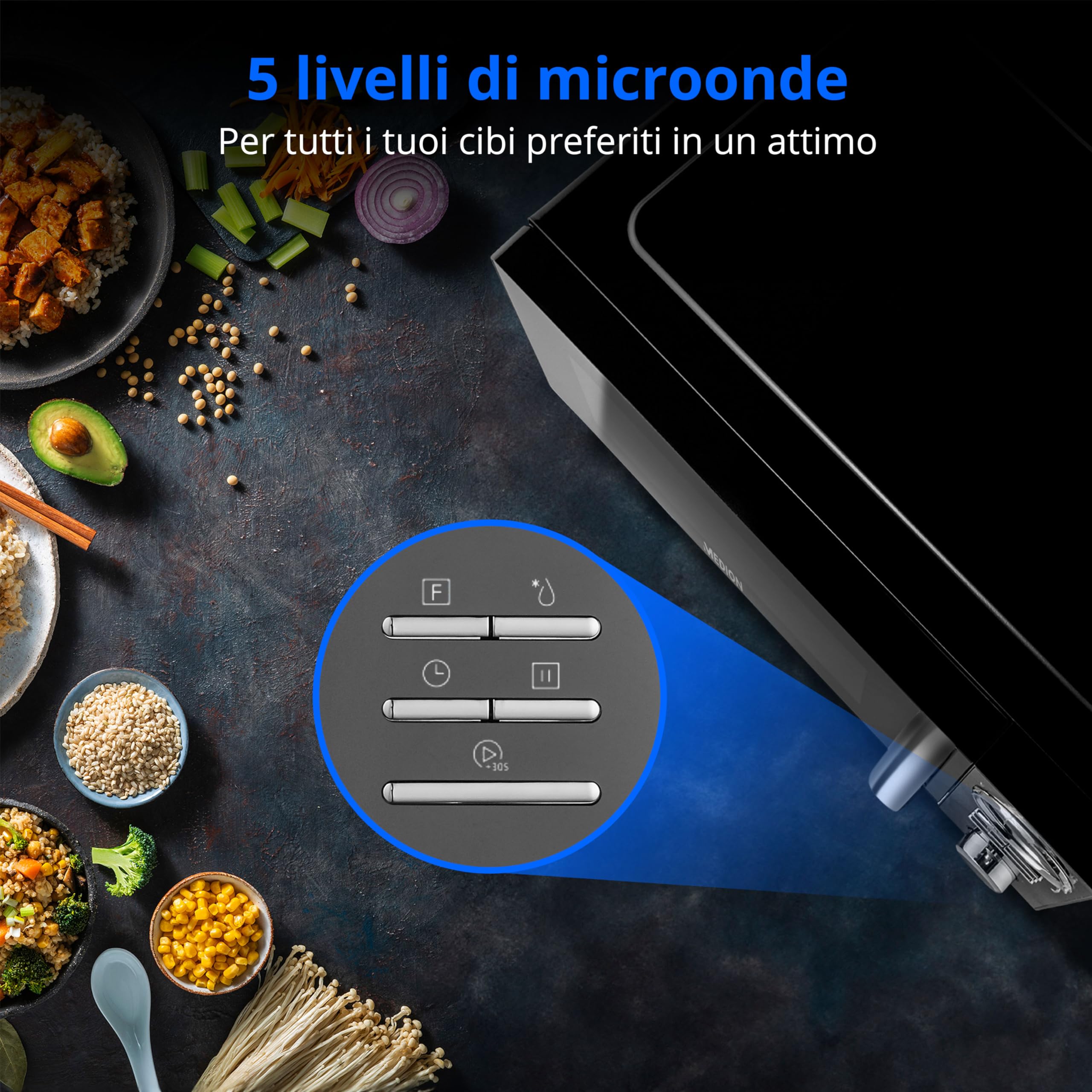 MEDION MD 11493 forno a microonde 23L 3 in 1