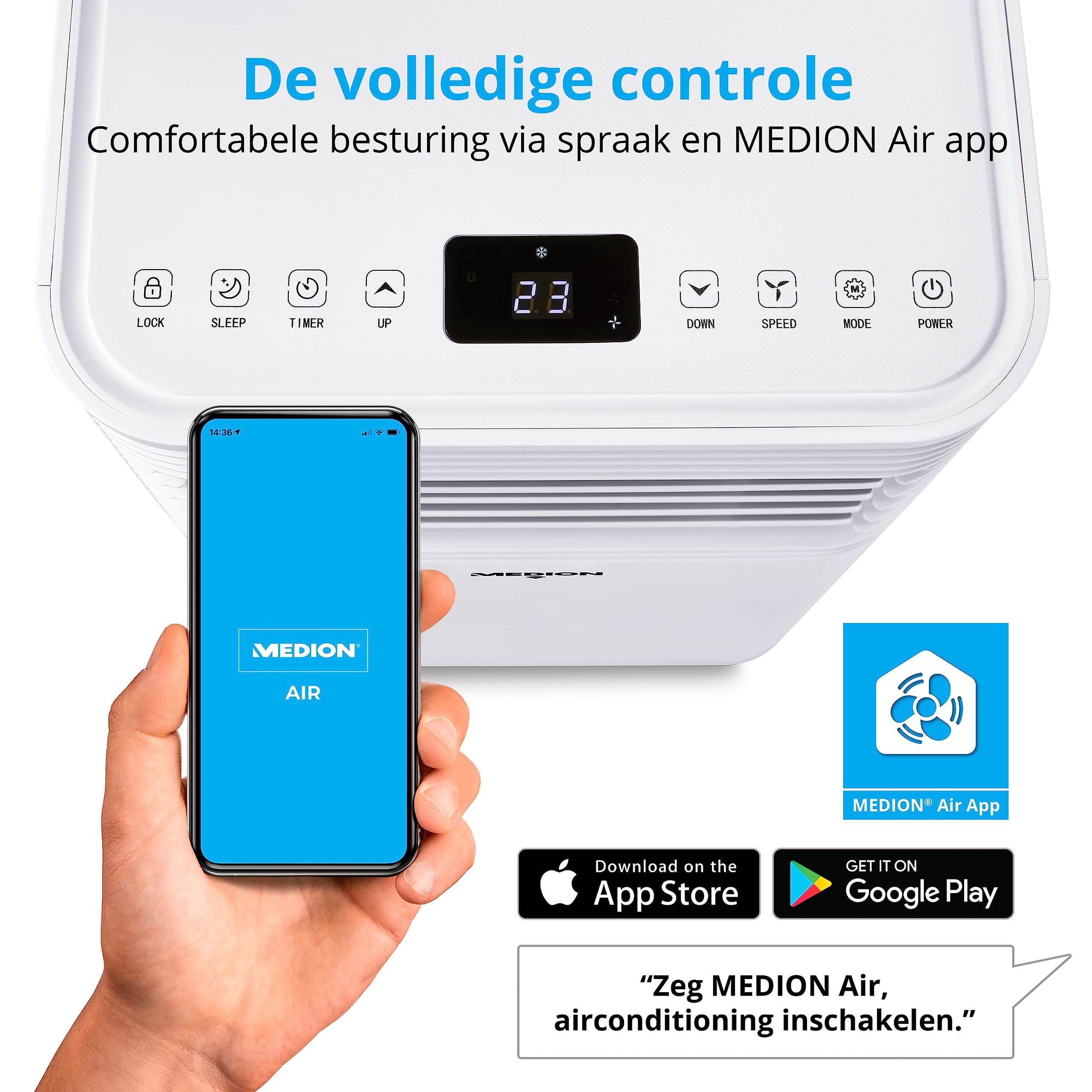 Medion MD 37215 condizionatore portatile 7000 BTU deumidificatore