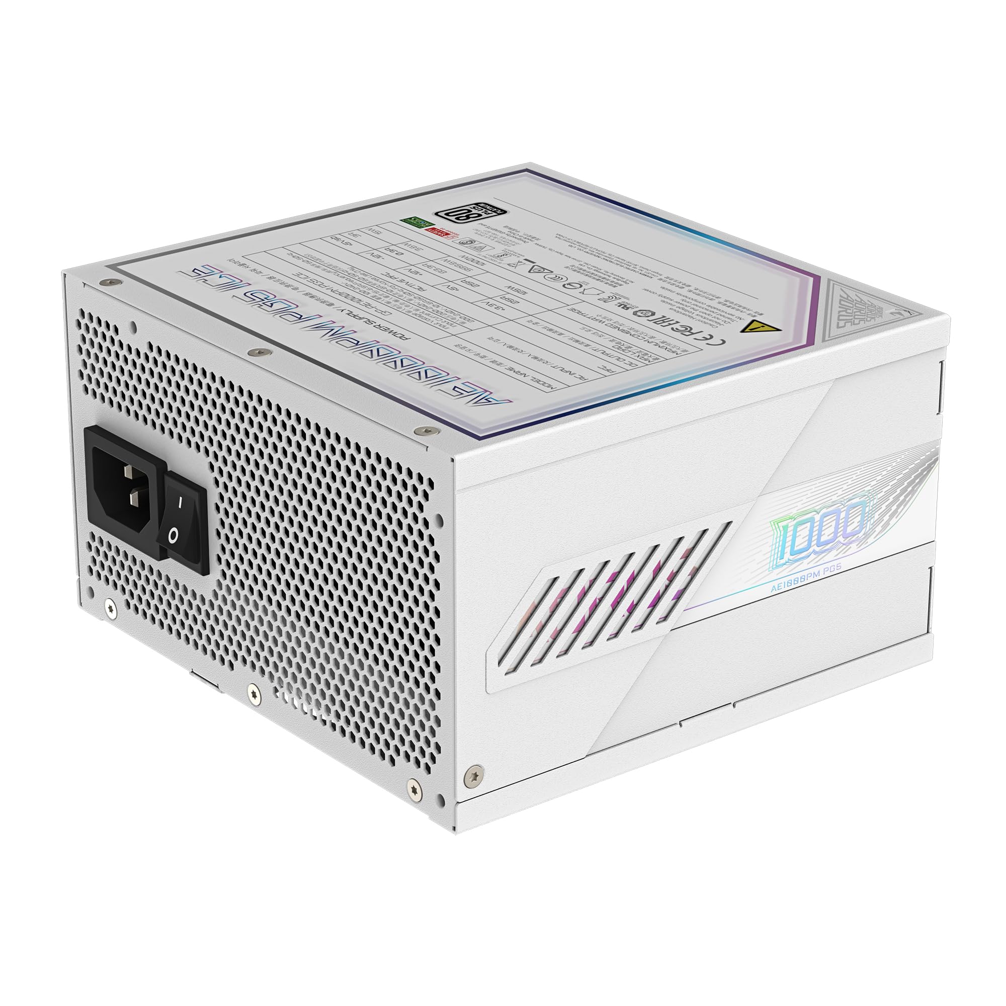 Gigabyte Aorus Elite P1000W Ice alimentatore 1000W Platinum modulare