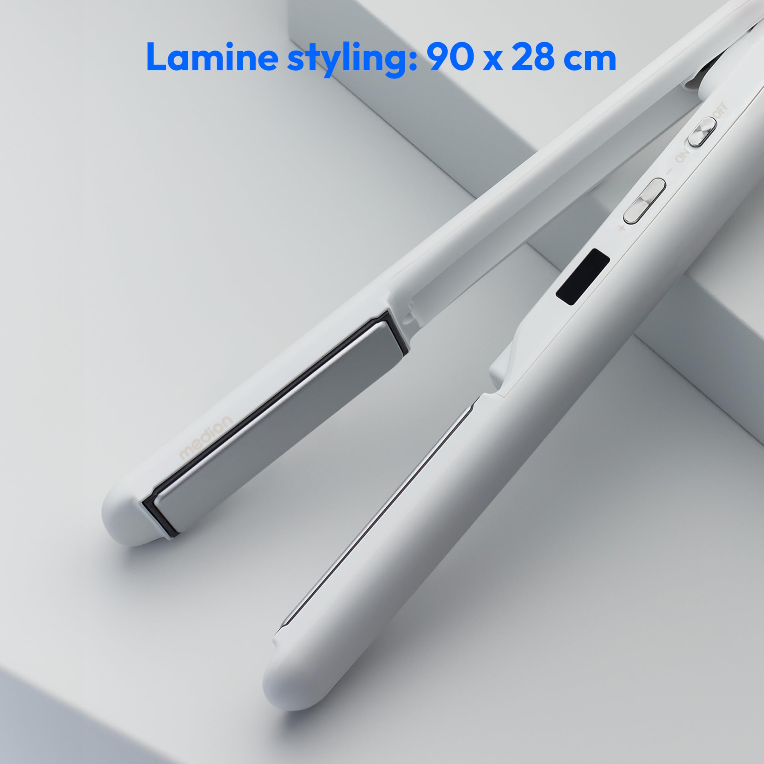 MEDION LIFE HS2 Piastra Capelli Cordless Bianca Ceramica