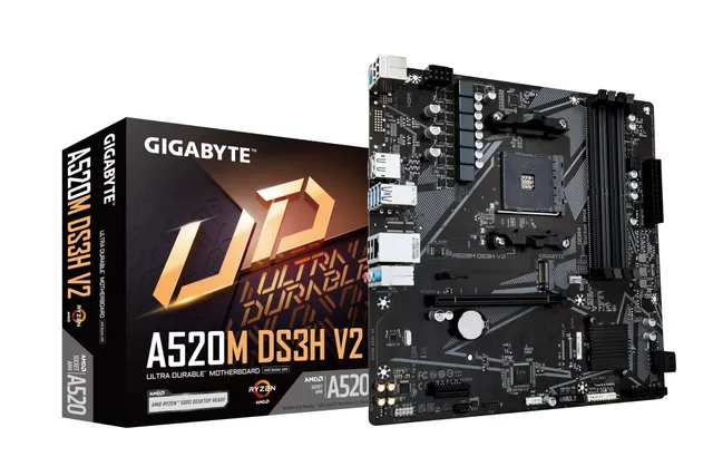 GIGABYTE A520M DS3H V2 Scheda Madre AM4 DDR4 Micro-ATX