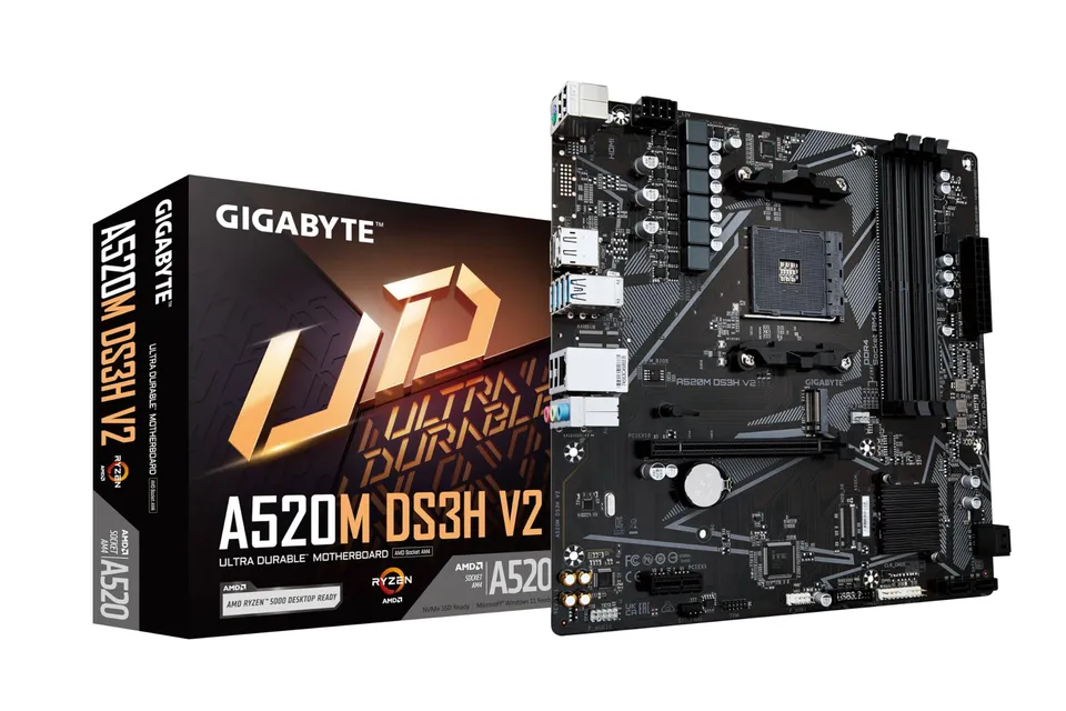 GIGABYTE A520M DS3H V2 Scheda Madre AM4 DDR4 Micro-ATX