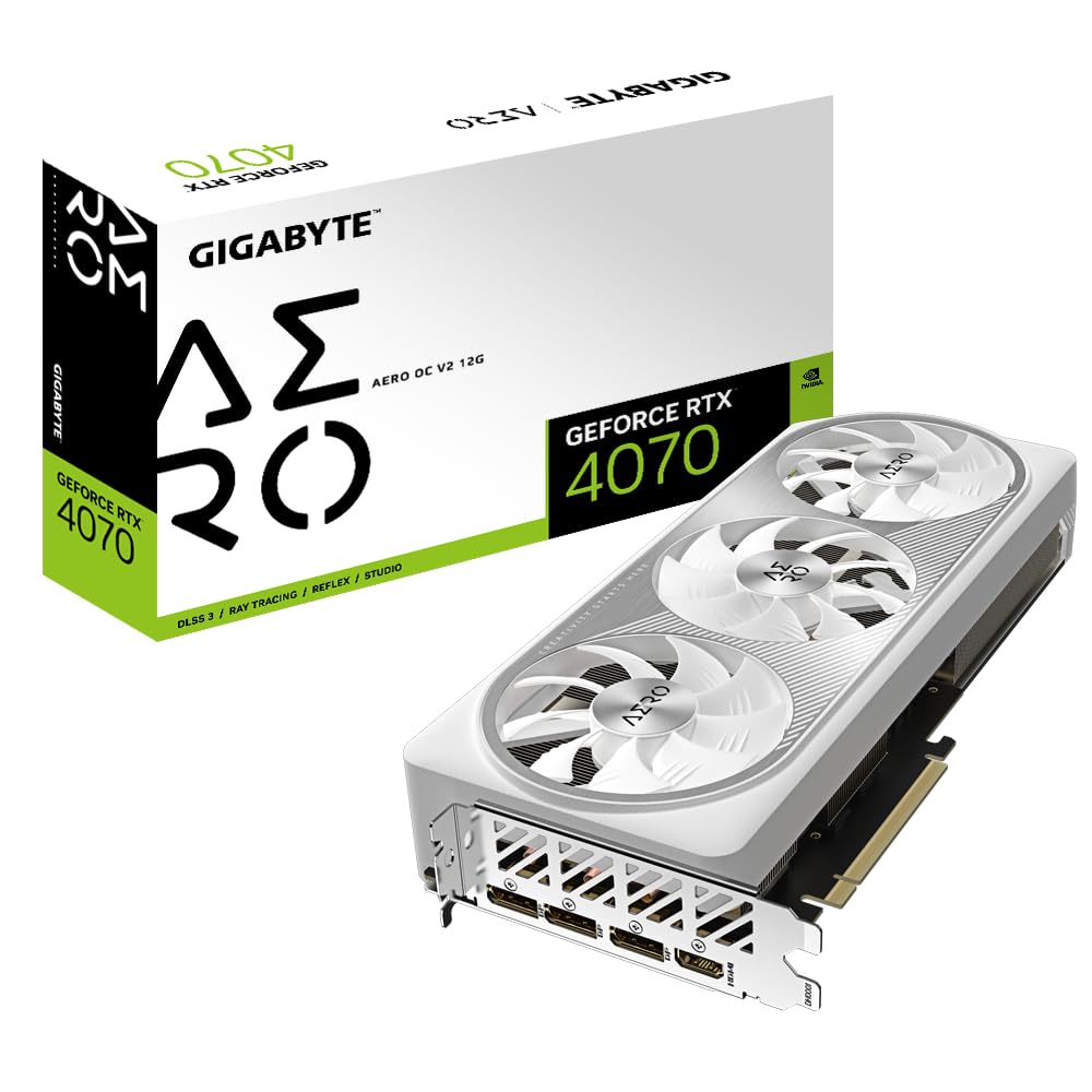 GIGABYTE RTX 4070 Aero OC V2 scheda video 12GB GDDR6X DLSS 3