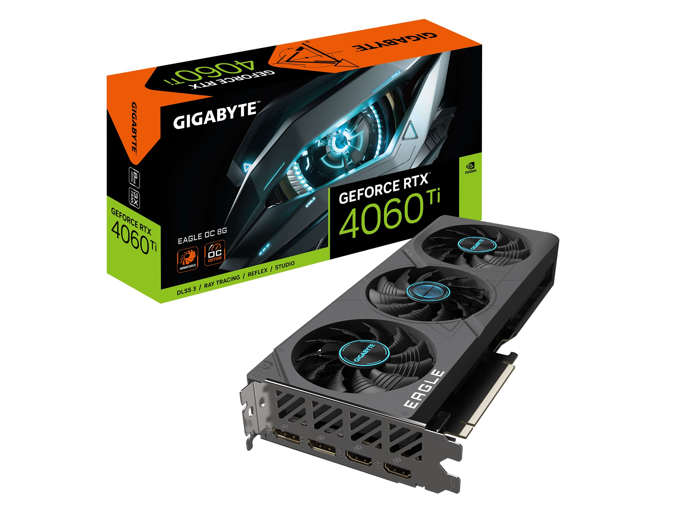 GIGABYTE RTX 4060 Ti EAGLE OC scheda video 8GB GDDR6 DLSS 3