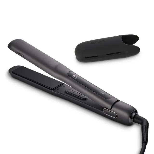 Medion HS1 MD19925 piastra per capelli ceramica grigio display