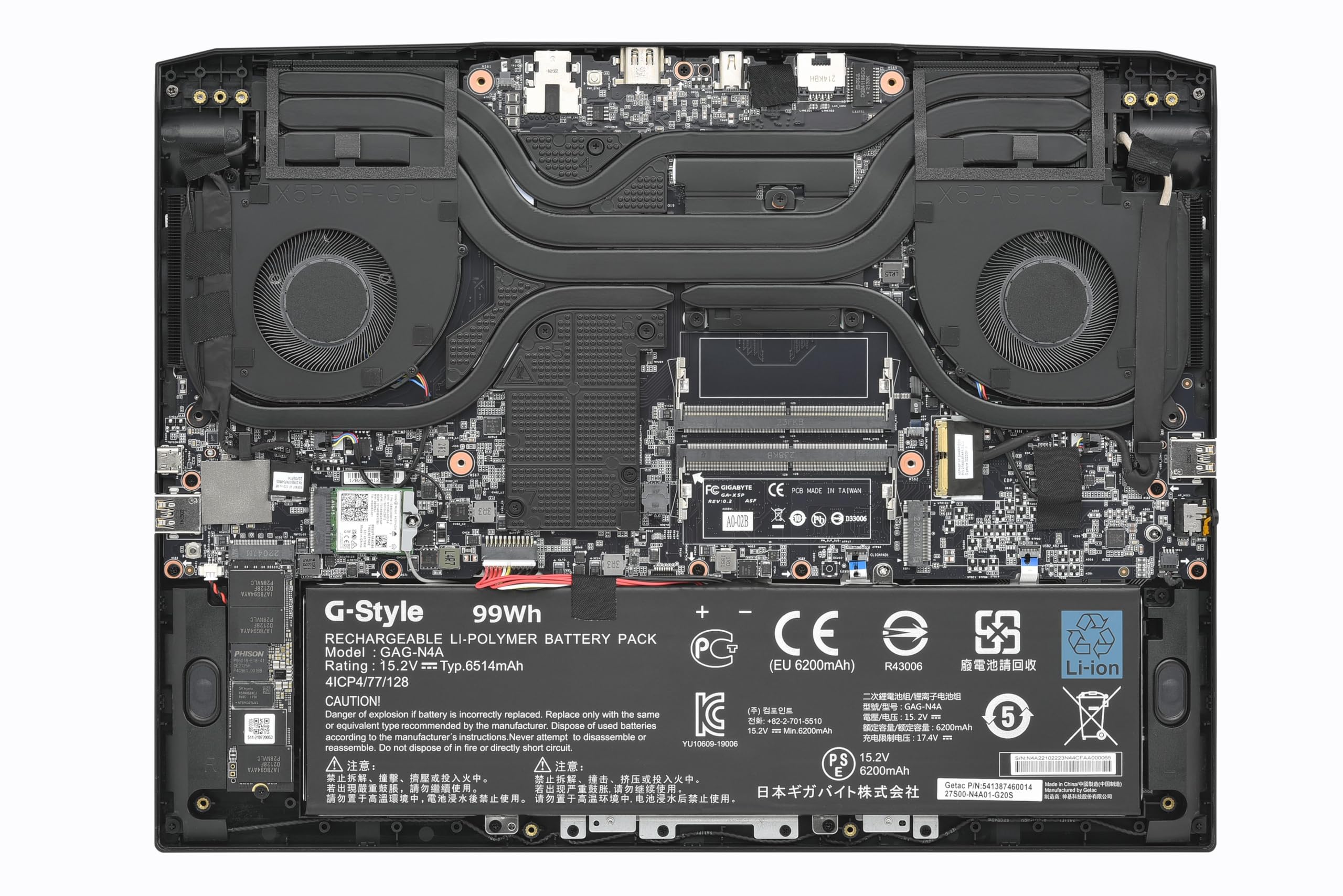 GIGABYTE AORUS 15X ASF-B3DE654SH notebook gaming QHD 240Hz