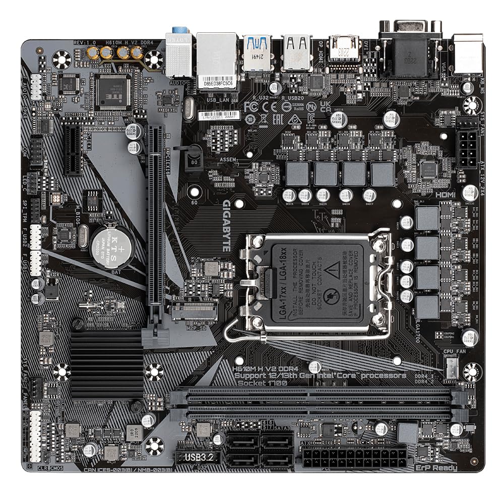 Gigabyte H610M H V2 scheda madre micro ATX DDR4