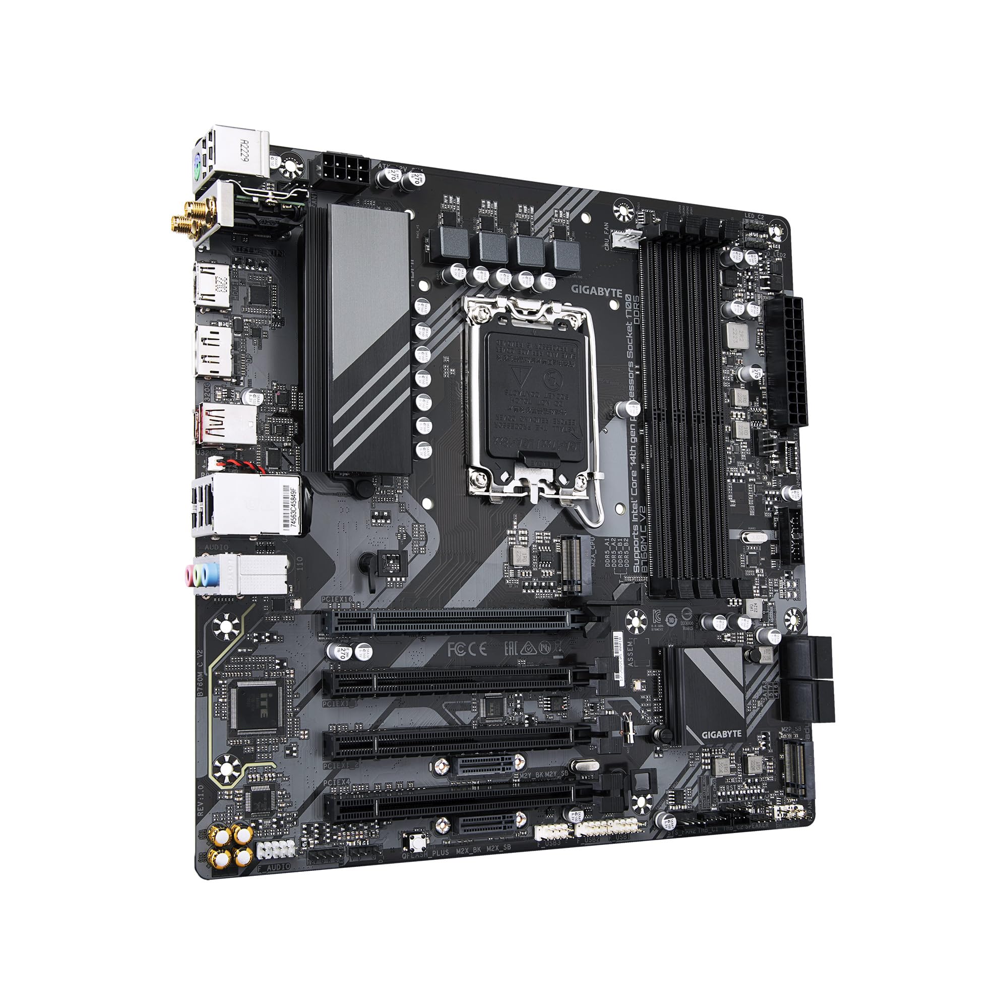Gigabyte B760M C V2 scheda madre LGA1700 DDR5 Micro-ATX