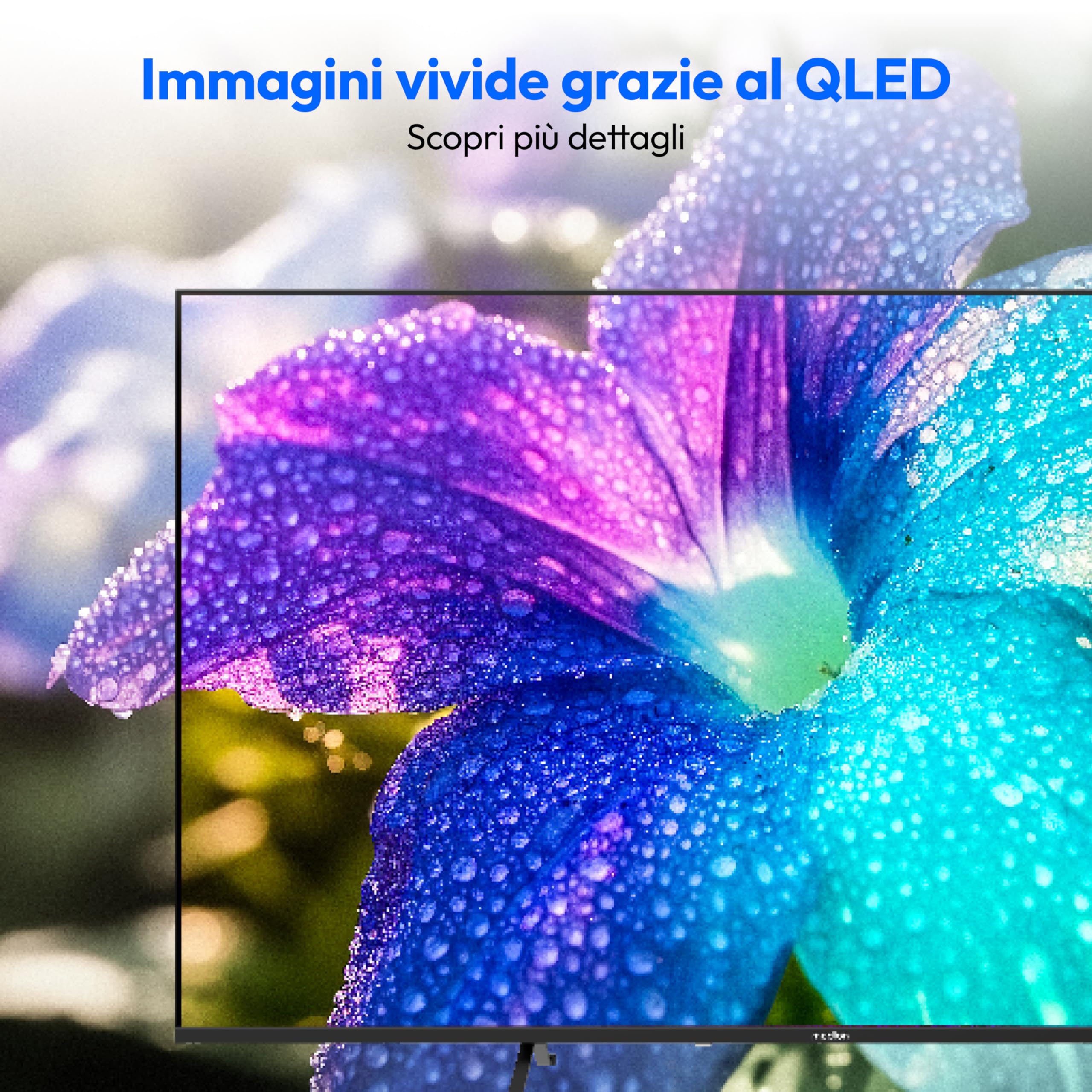Medion MD850602 TV QLED 50" 4K Smart Vidaa nera