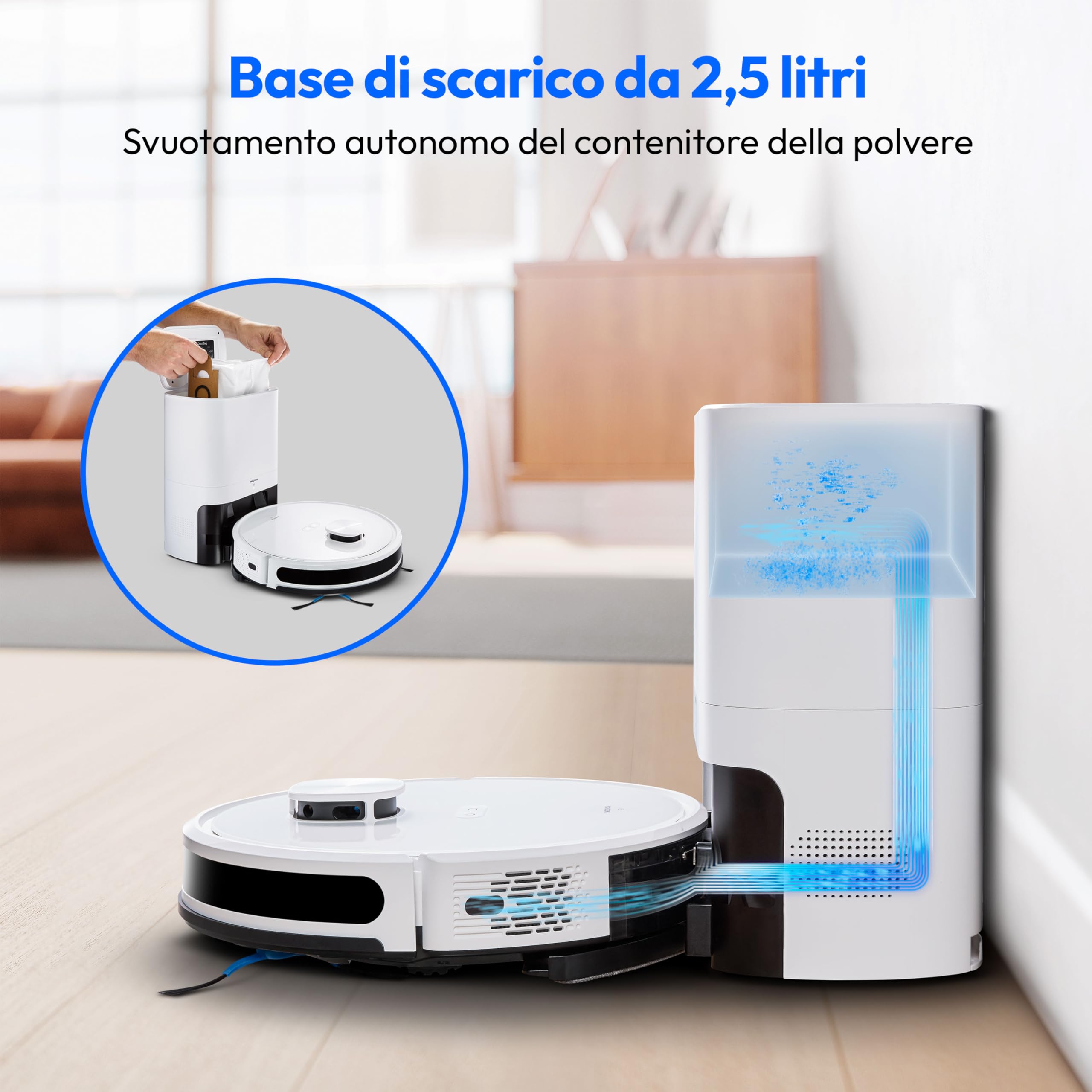 Medion X20 SW robot aspirapolvere lavapavimenti laser 3000Pa