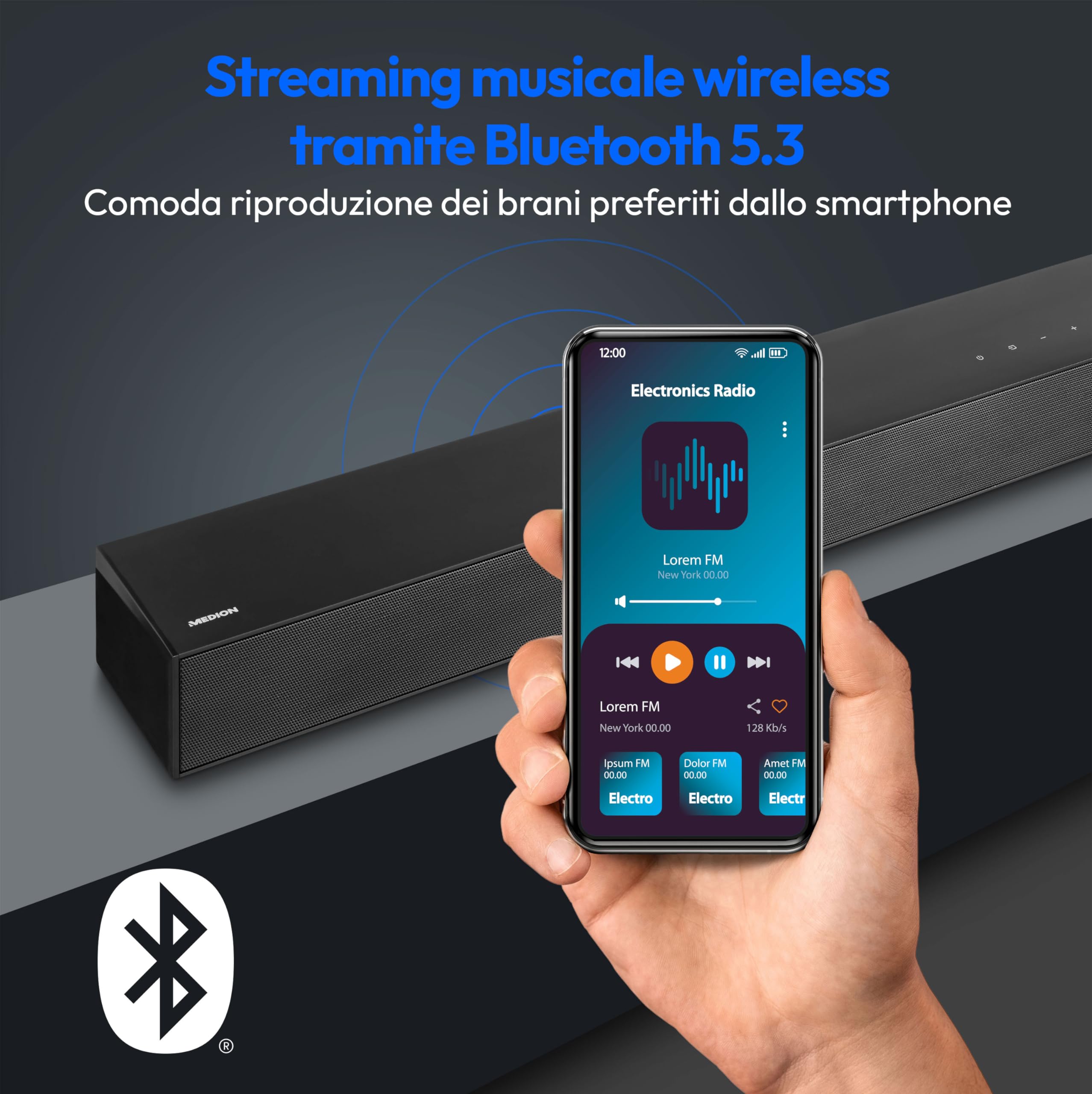 Medion S61022 soundbar 3.1 Dolby Atmos 120W