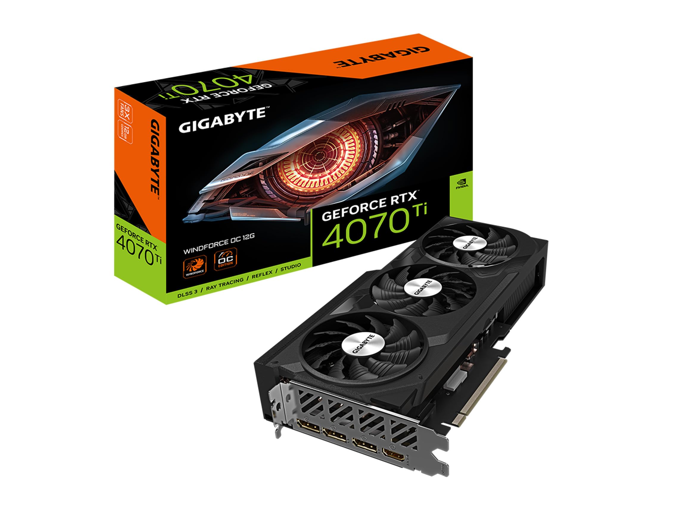 Gigabyte GeForce RTX 4070 Ti Windforce OC 12G scheda video GDDR6X