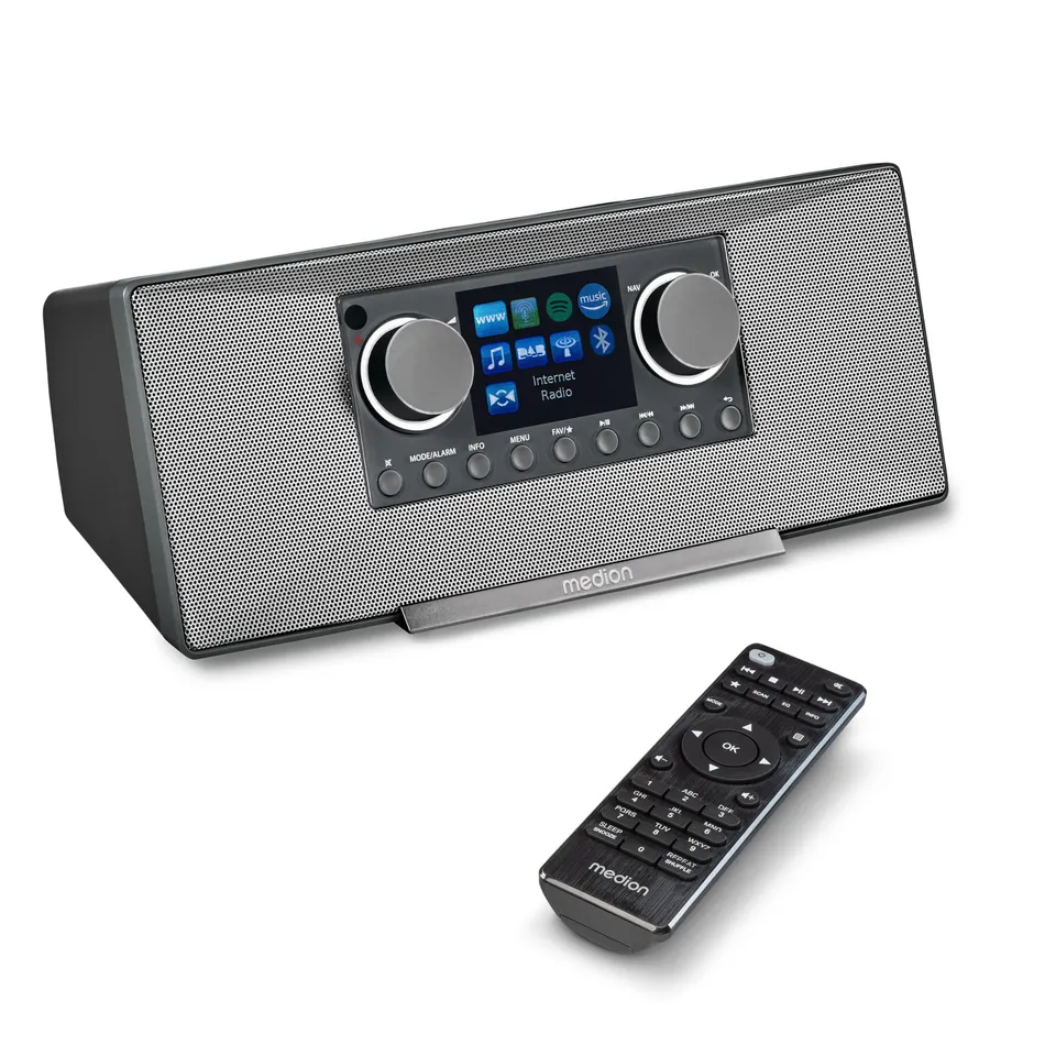 MEDION P85333 radio internet DAB+ WLAN grigia Spotify