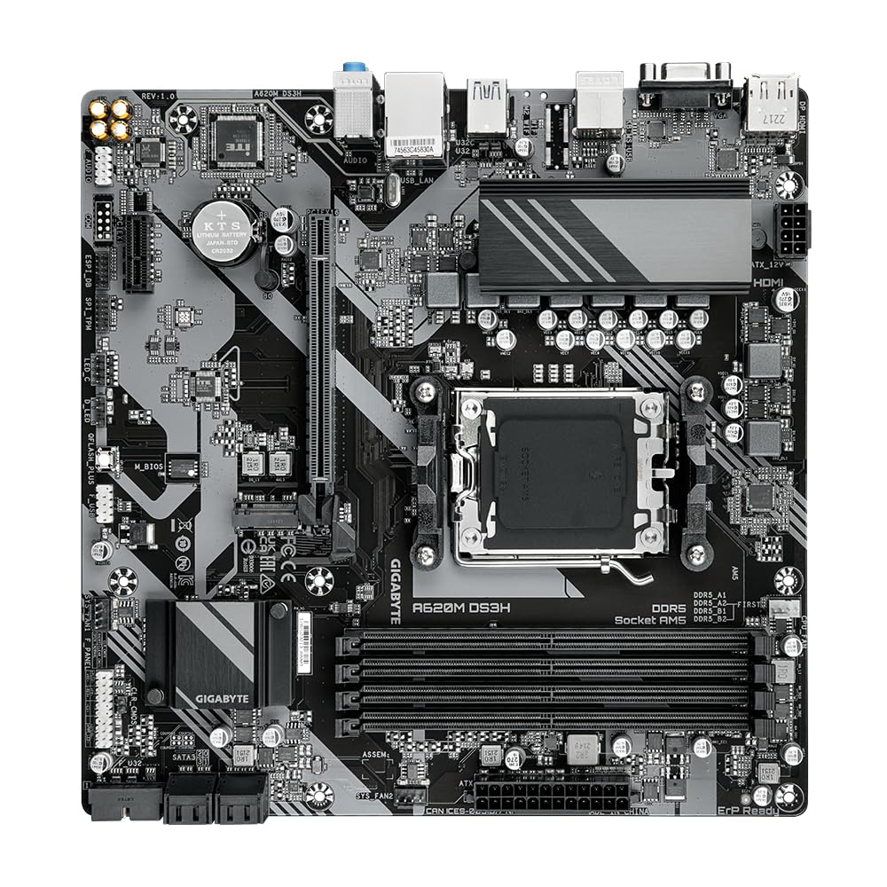 Gigabyte A620M DS3H scheda madre AM5 DDR5 PCIe 4.0