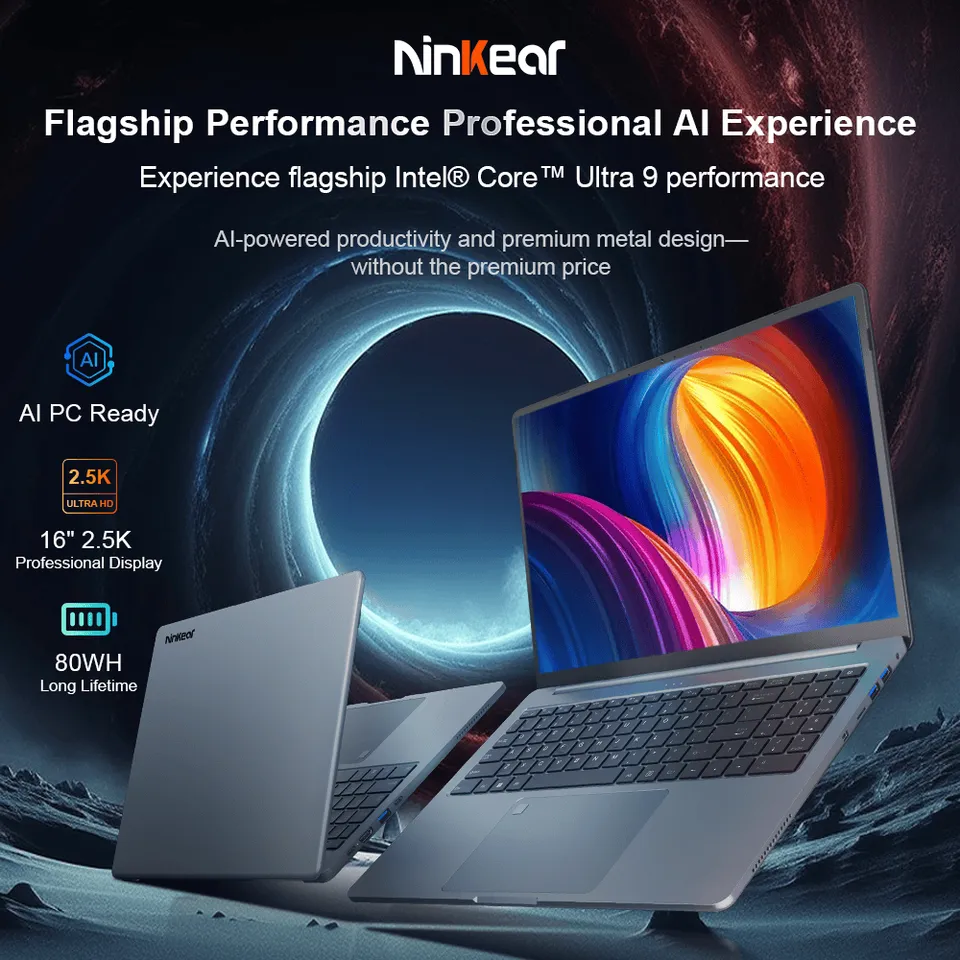 Ninkear U9 Pro Notebook Ultra 9 185H 24GB 1TB AI