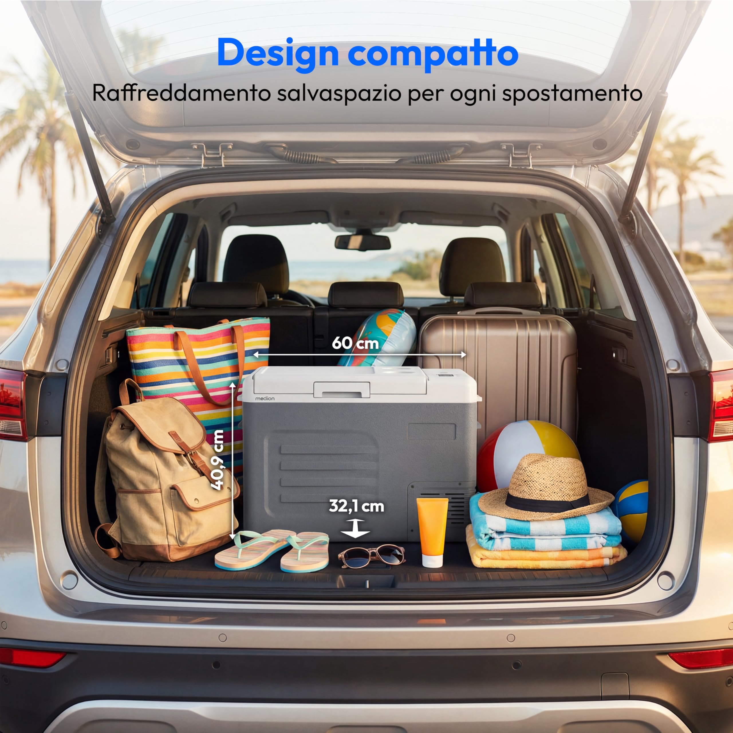 MEDION MD370027 frigo portatile a compressore 28L 12V