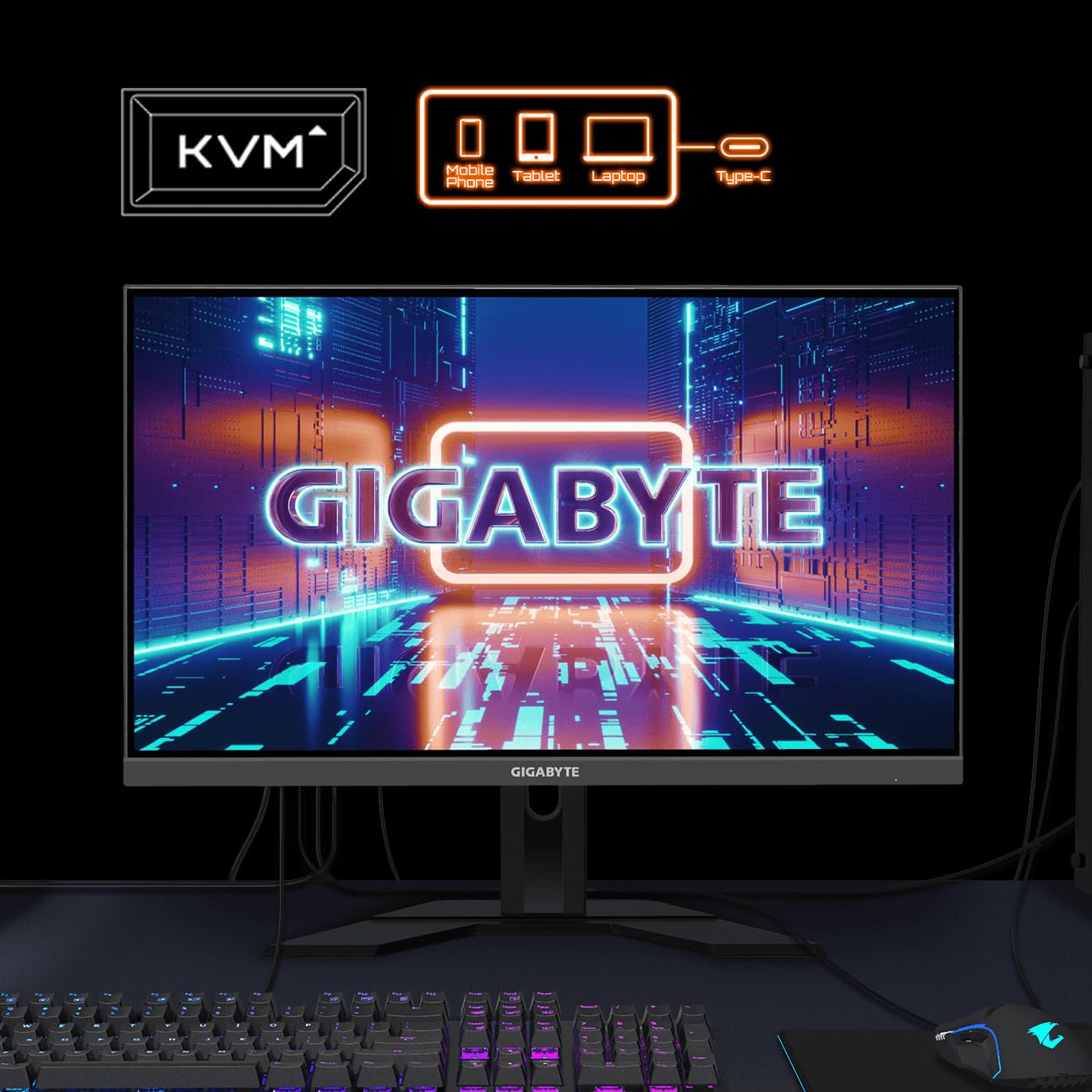 Gigabyte M27U monitor gaming 27 pollici 4K 160Hz IPS