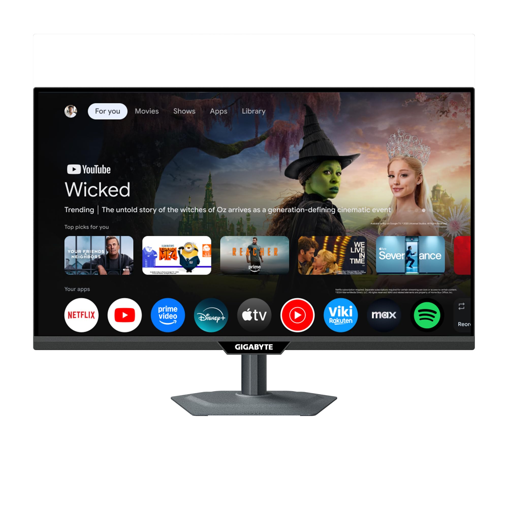 GIGABYTE M27QS monitor smart 27" 2K QHD 180Hz