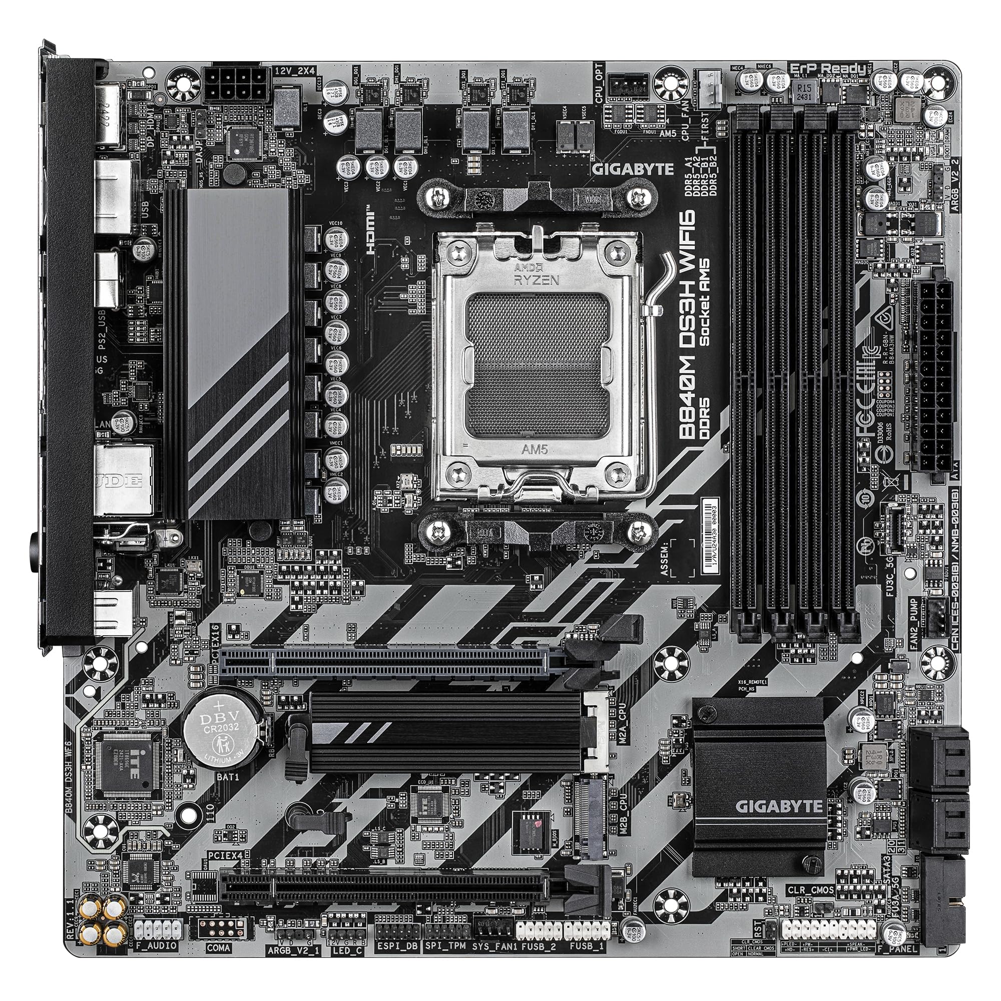 Gigabyte B840M DS3H WIFI6 Scheda Madre AMD AM5 DDR5