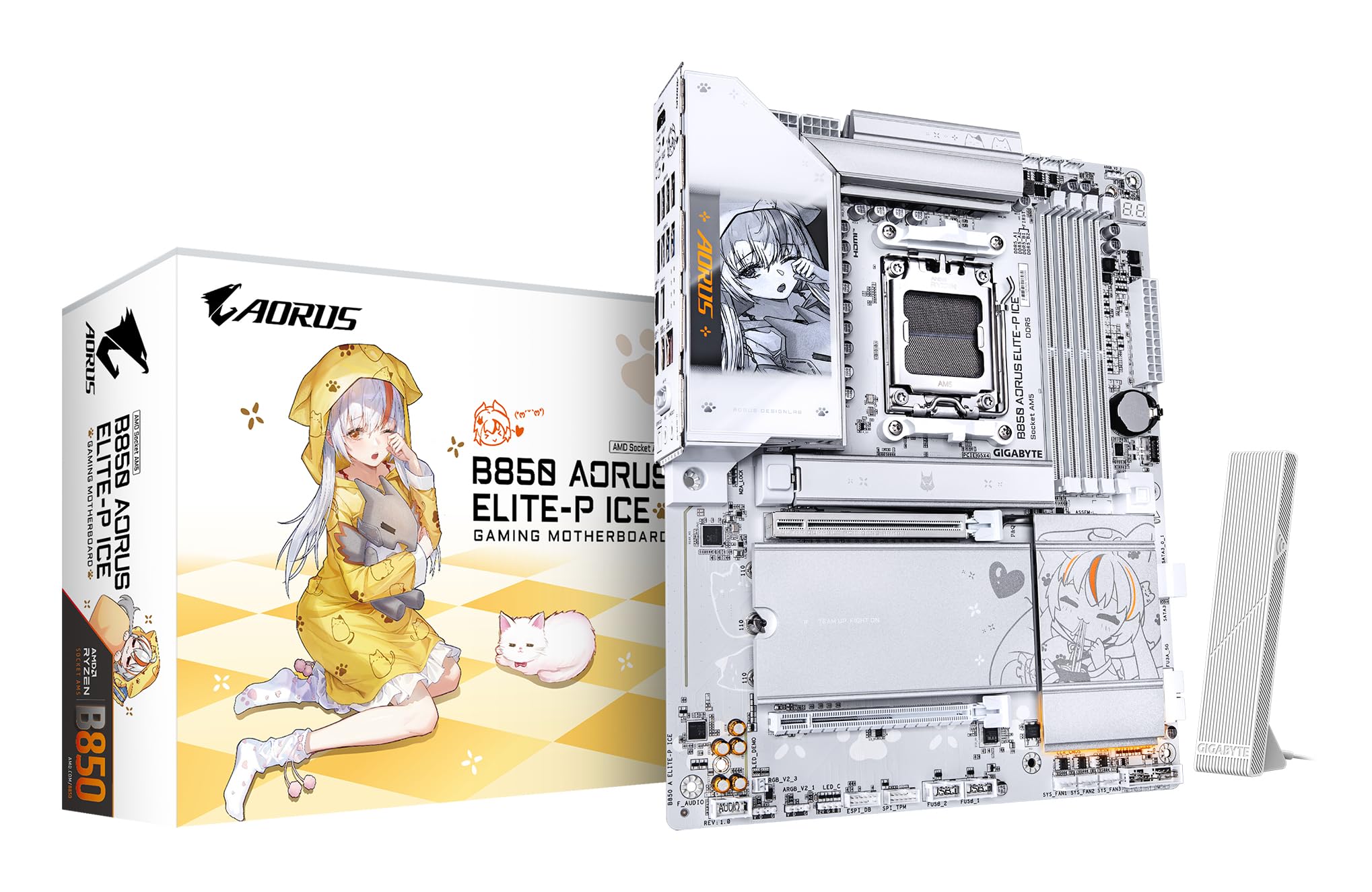 Gigabyte B850 Aorus Elite-P Ice scheda madre AM5 bianca