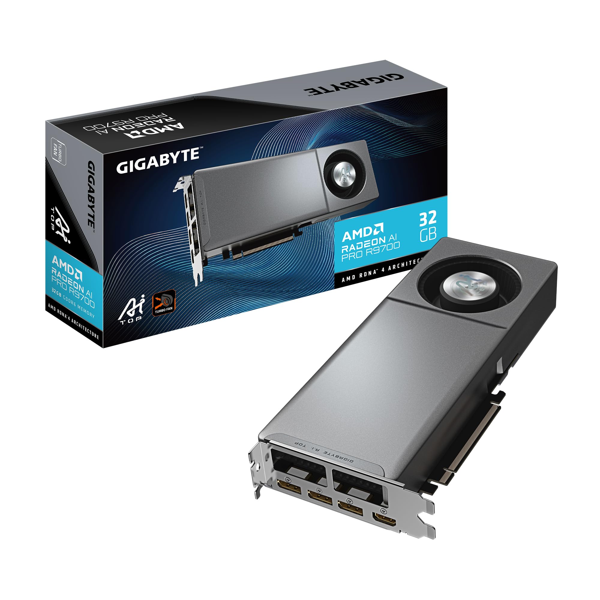 GIGABYTE Radeon AI PRO R9700 AI TOP 32G scheda grafica 32GB