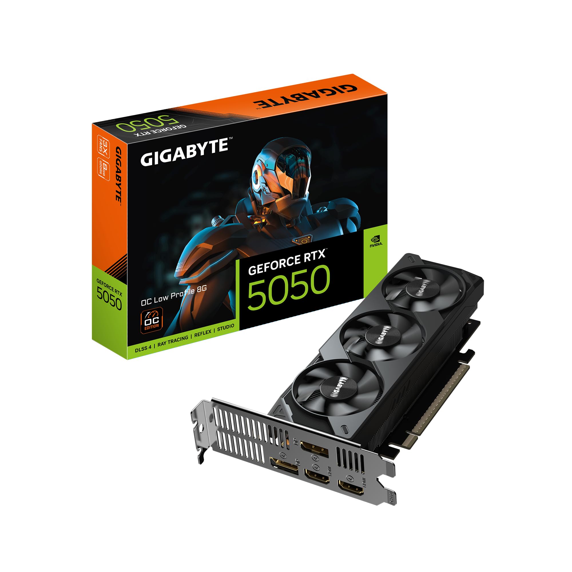 Gigabyte RTX 5050 OC Low Profile scheda video 8GB GDDR6 DLSS 4