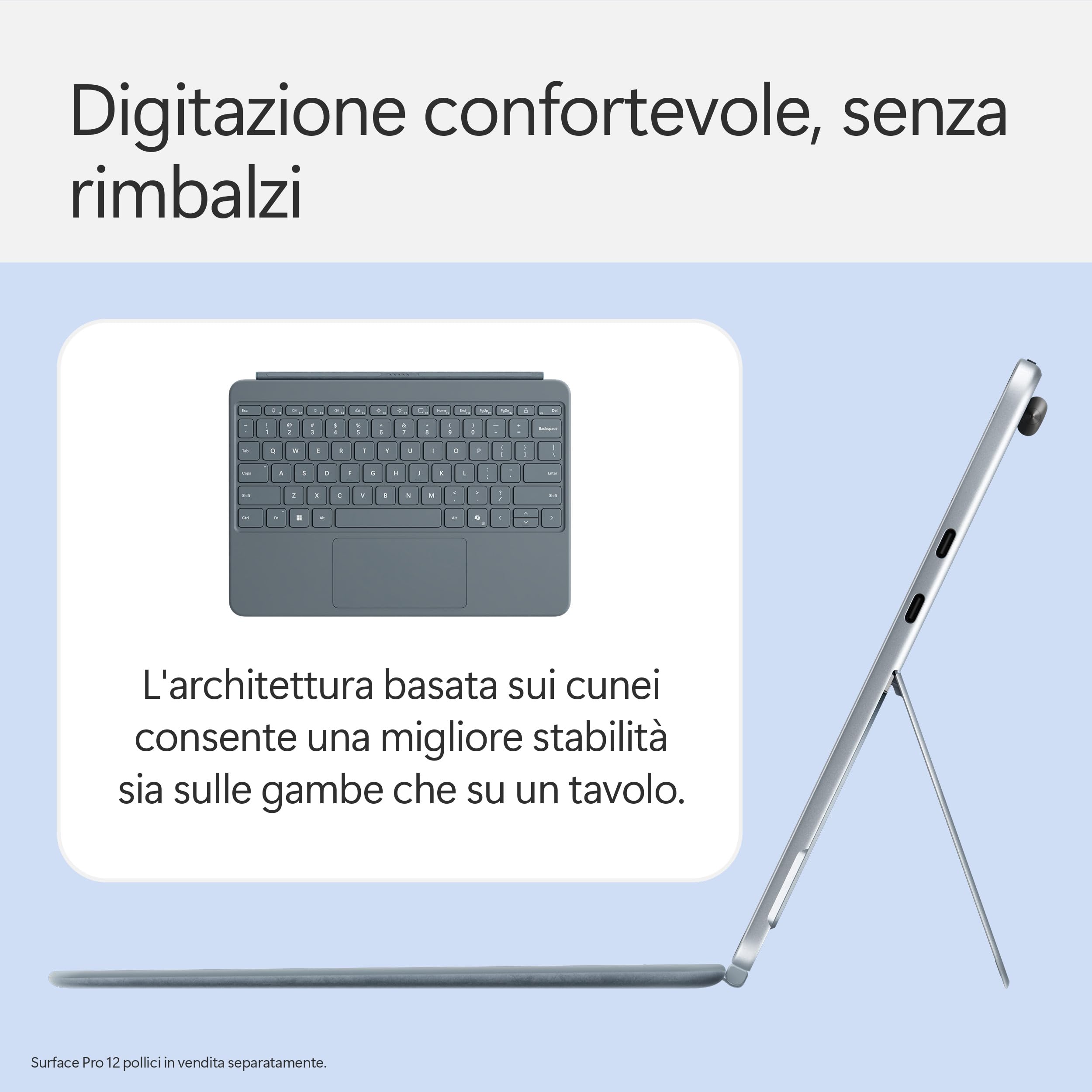 Microsoft Surface Pro 12'' tastiera Slim Pen Oceano