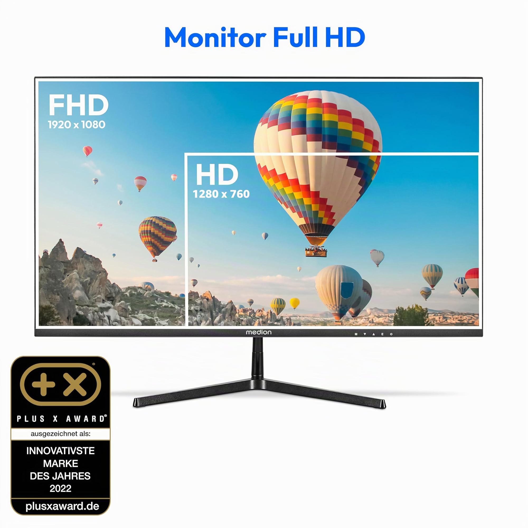 MEDION AKOYA P52218 MD 20150 monitor 22" FHD nero