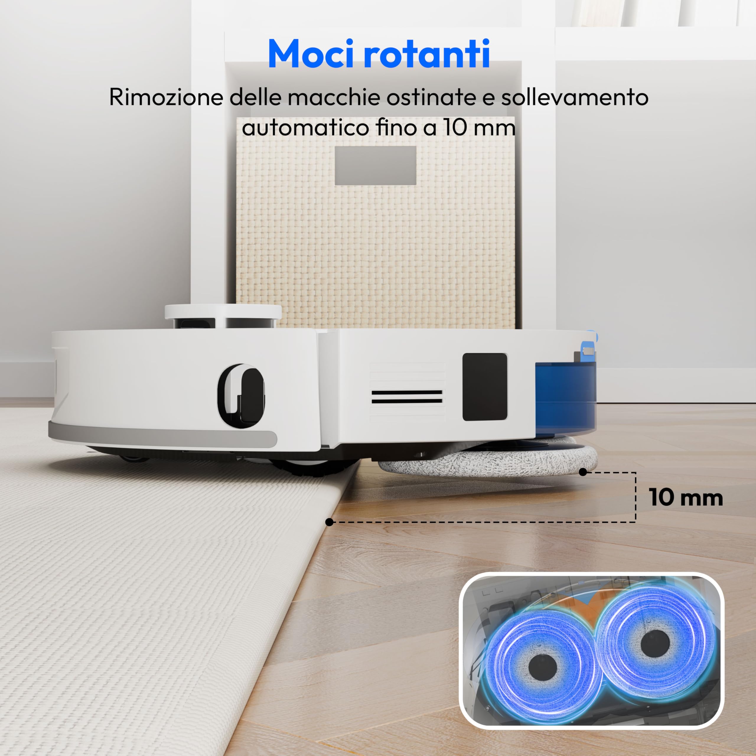 MEDION X55 SW+ robot aspirapolvere con stazione 3 in 1 laser