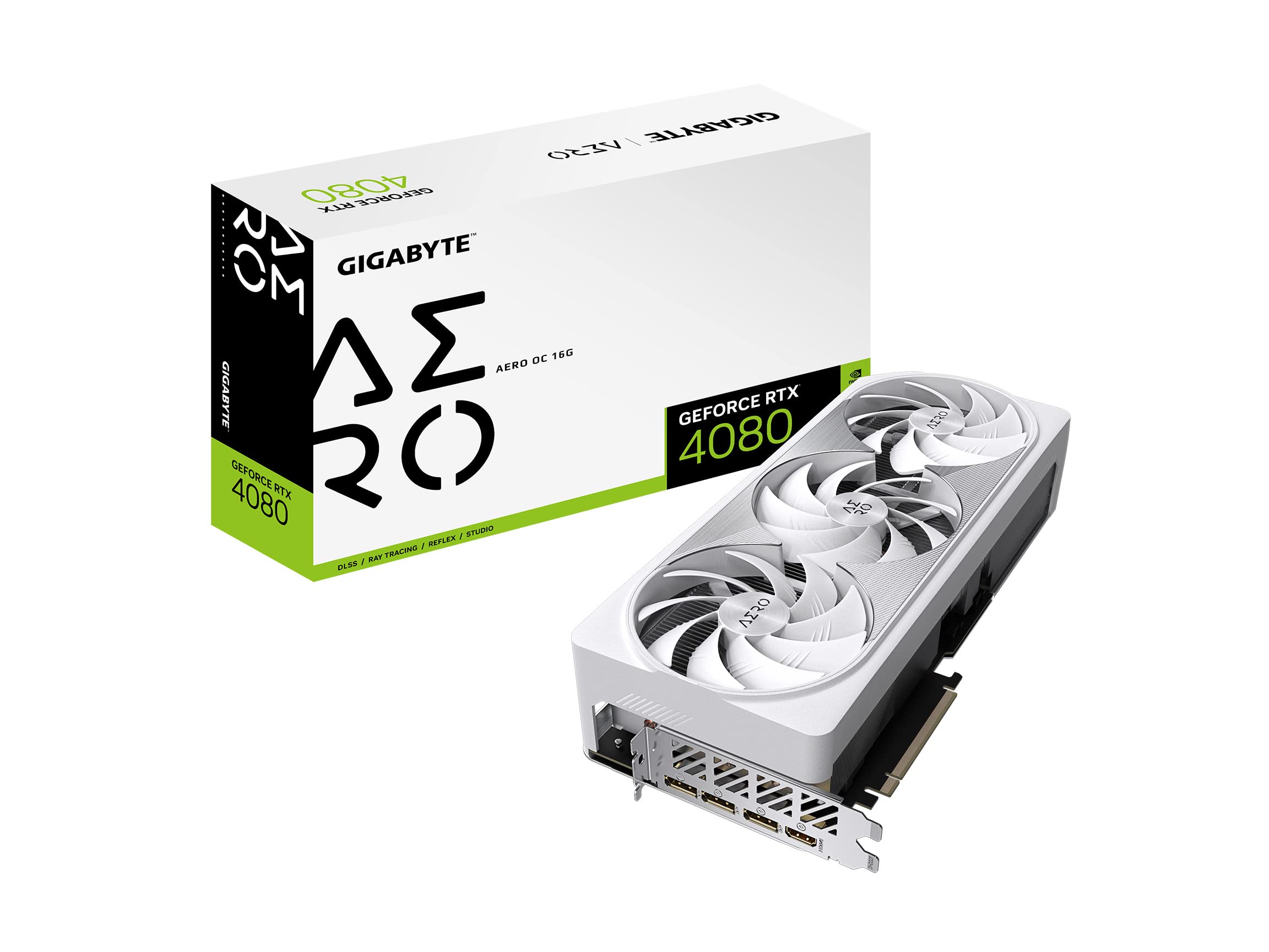 GIGABYTE RTX 4080 AERO OC 16G Scheda Video 16GB GDDR6X bianca