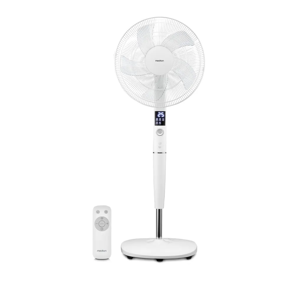 Medion P20 SF Ventilatore a Piantana 30W Bianco