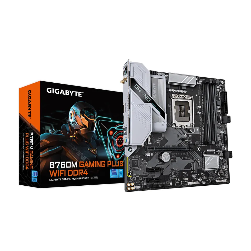 GIGABYTE GAMING PLUS B760M WiFi scheda madre LGA 1700 DDR4